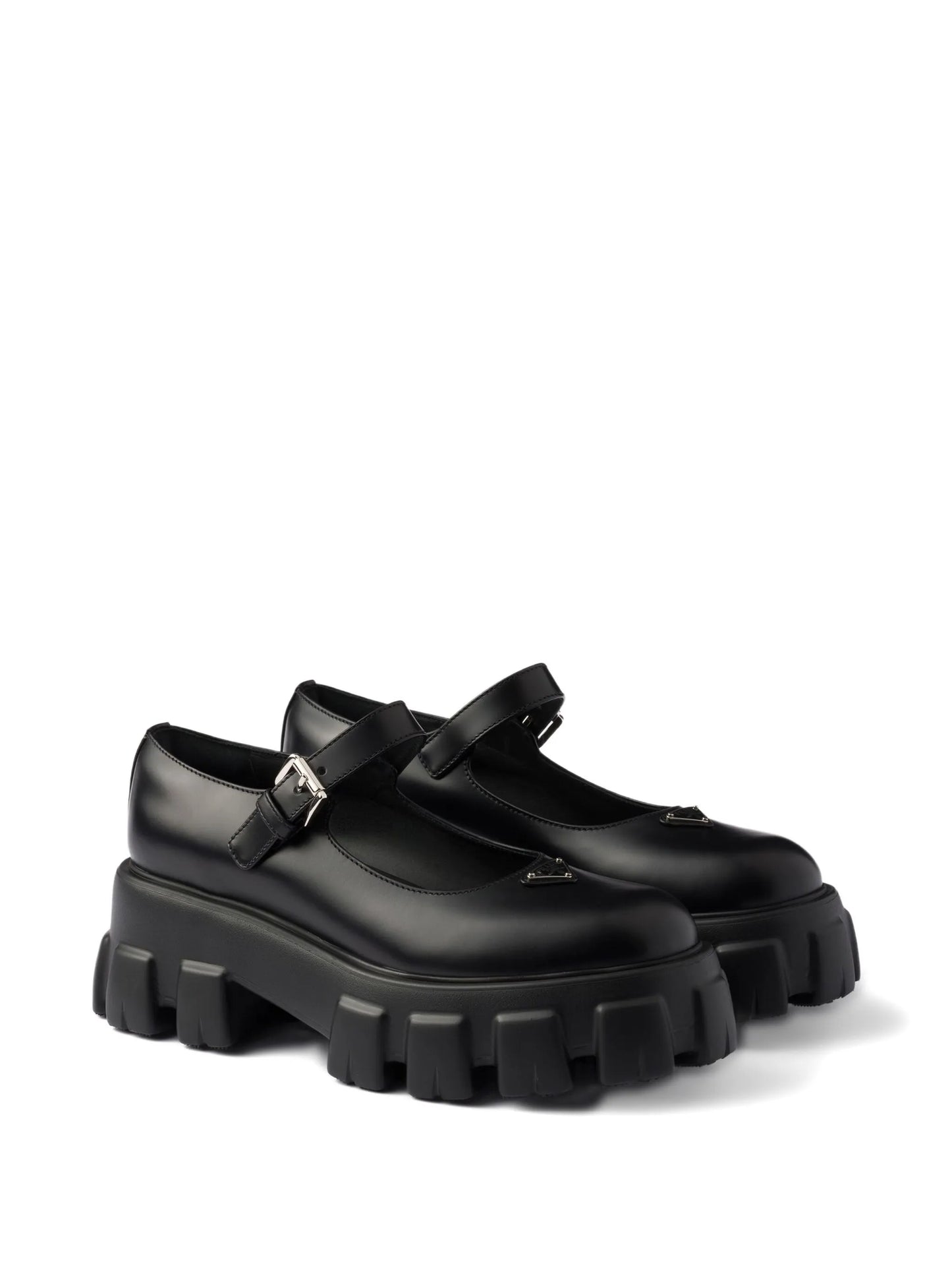 logo-detail leather pumps