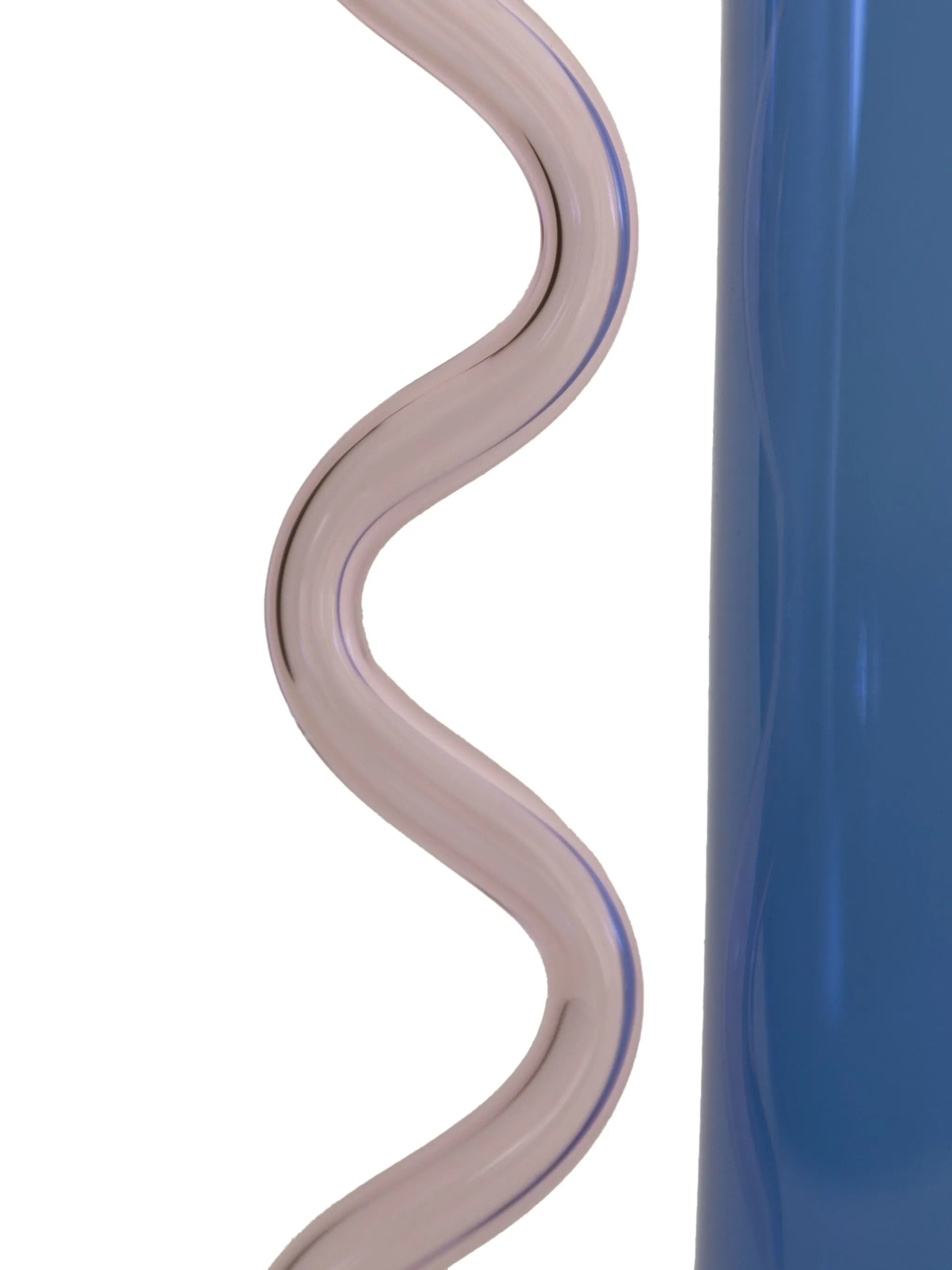 wave-handle glass pitcher