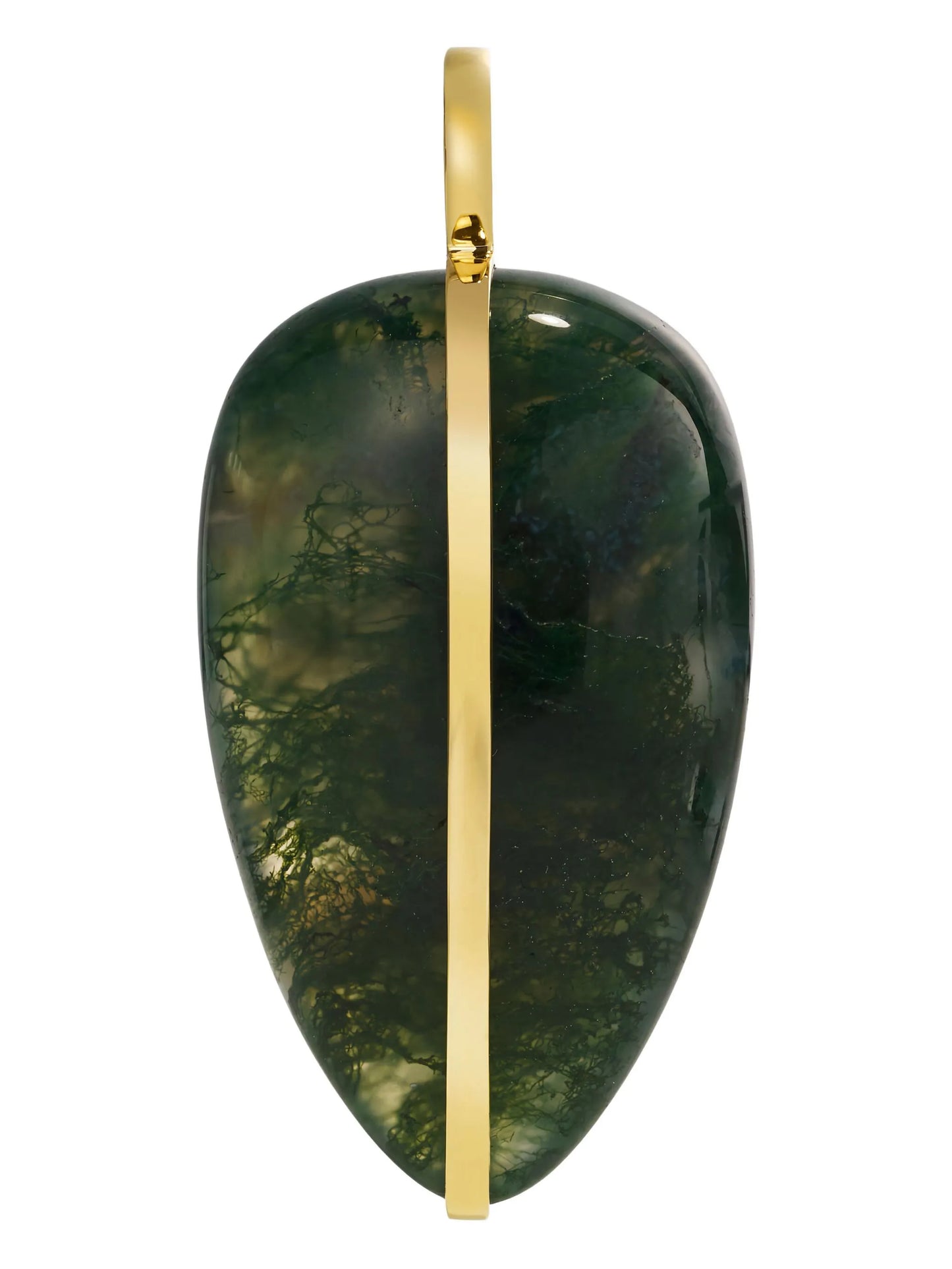 14CT yellow gold agate chain necklace