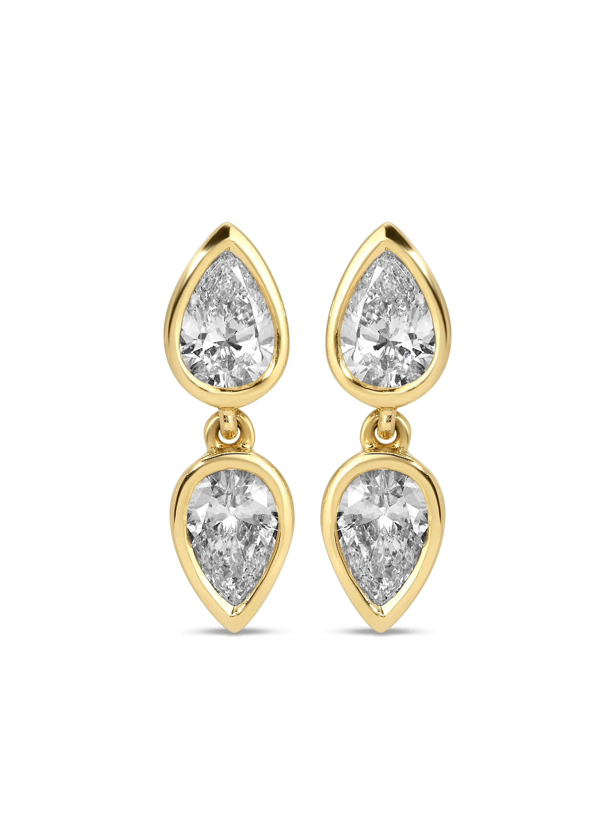bezeled Elodie stud