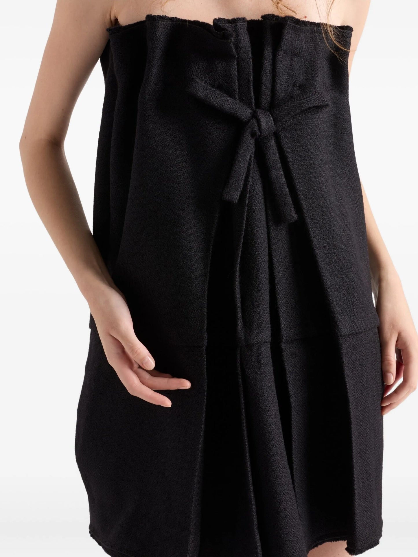 bow-detailed mini dress