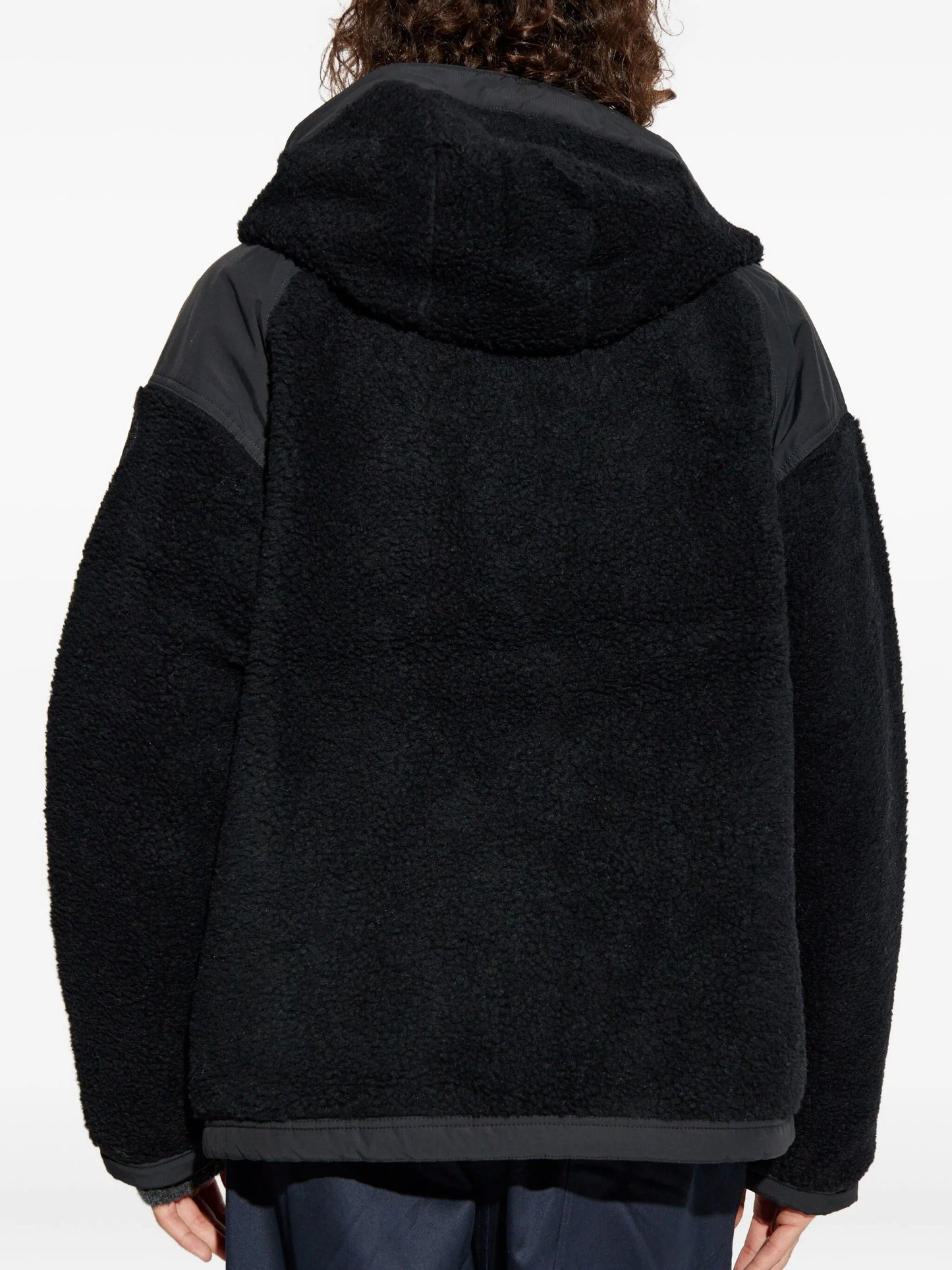 logo-patch fleece jacket