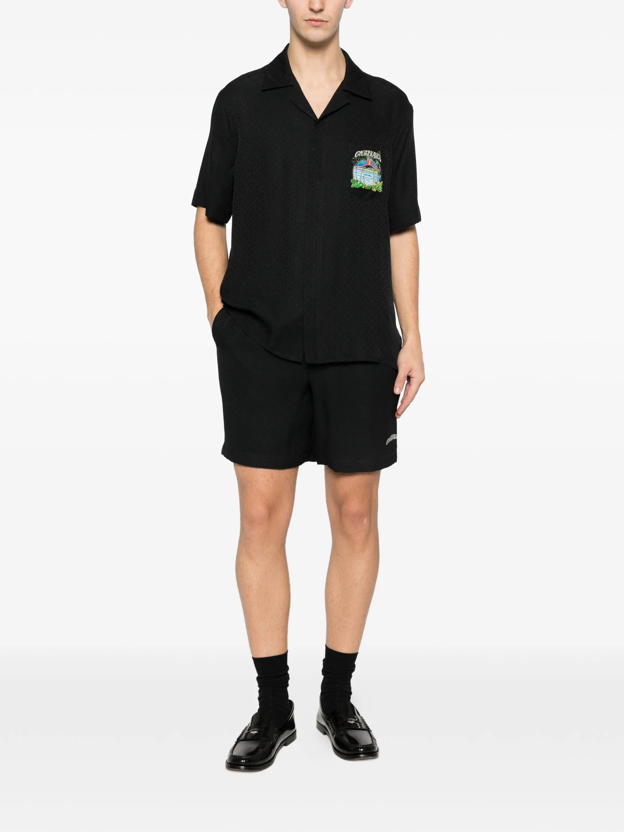 Volcano short-sleeve graphic shirt