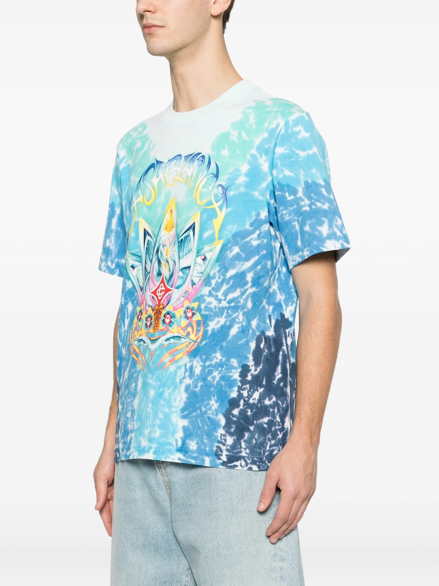 Surf Lotus tie-dye T-shirt