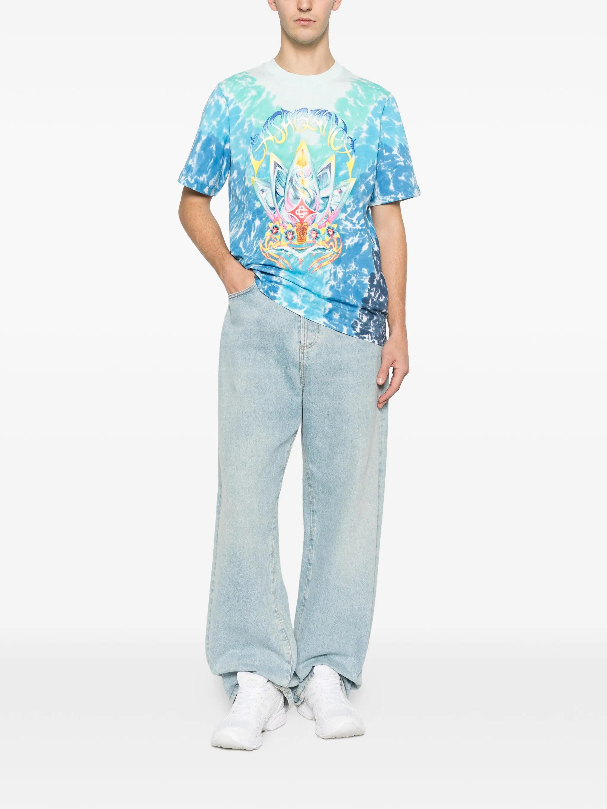 Surf Lotus tie-dye T-shirt