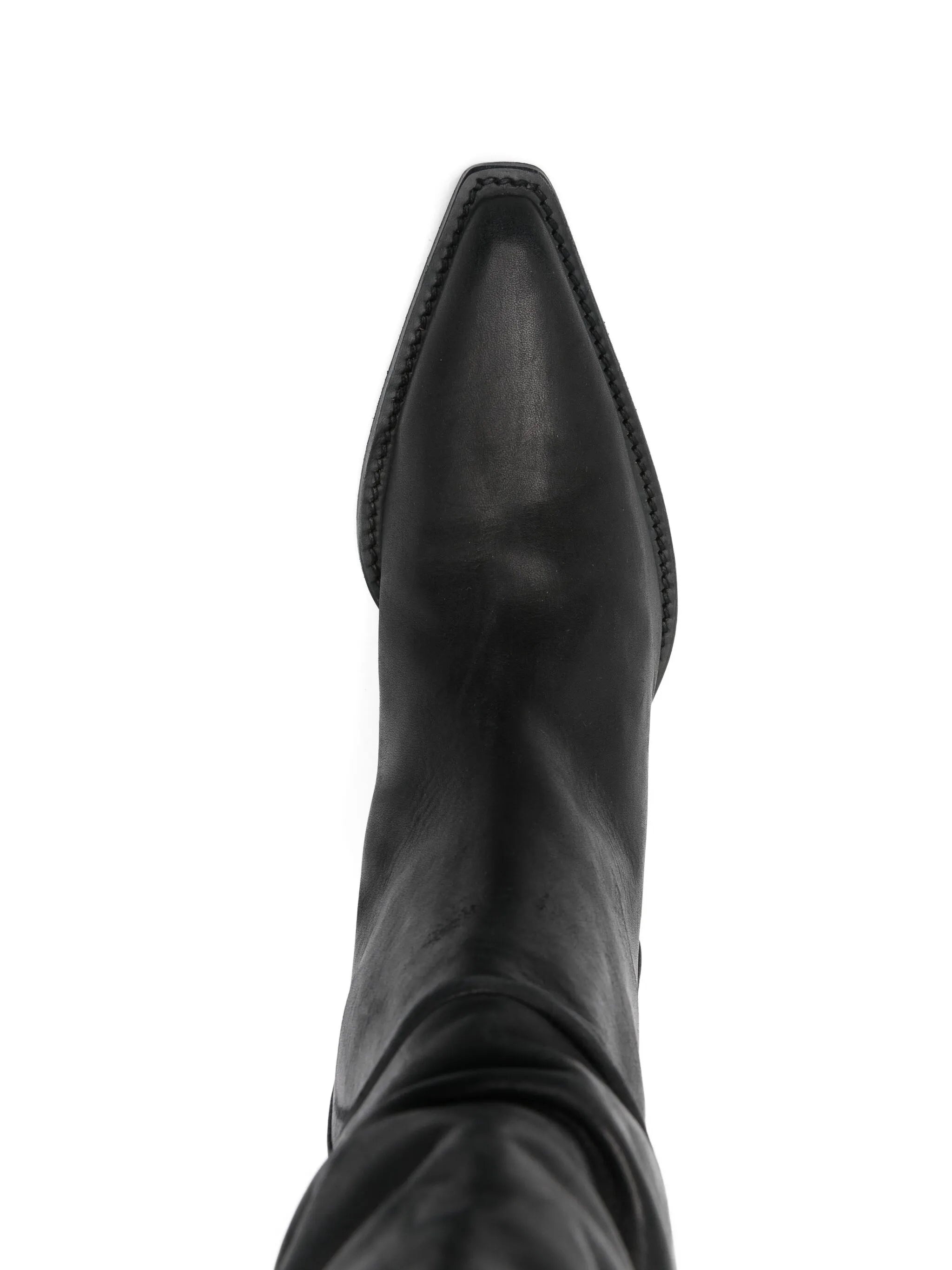 Clive leather pointed-toe boots