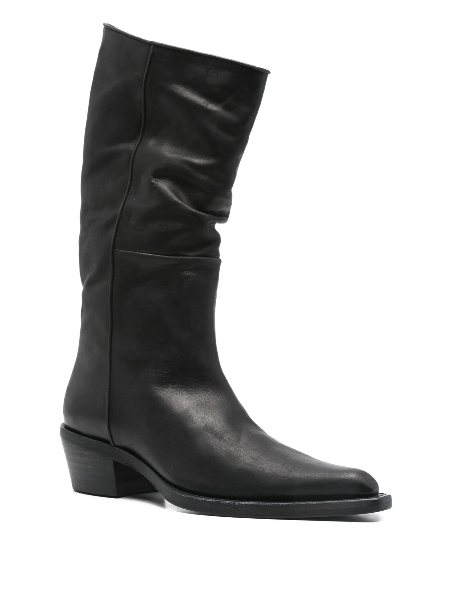 Clive leather pointed-toe boots