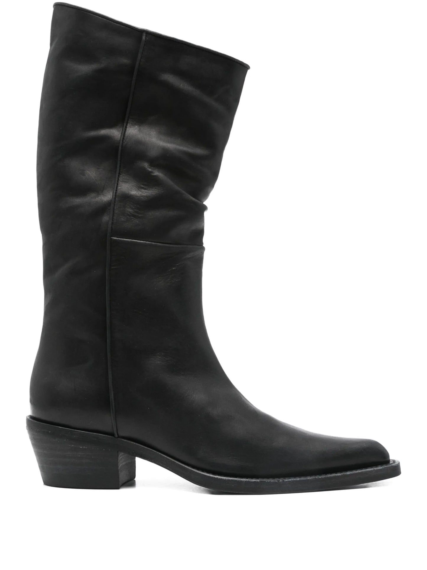 Clive leather pointed-toe boots