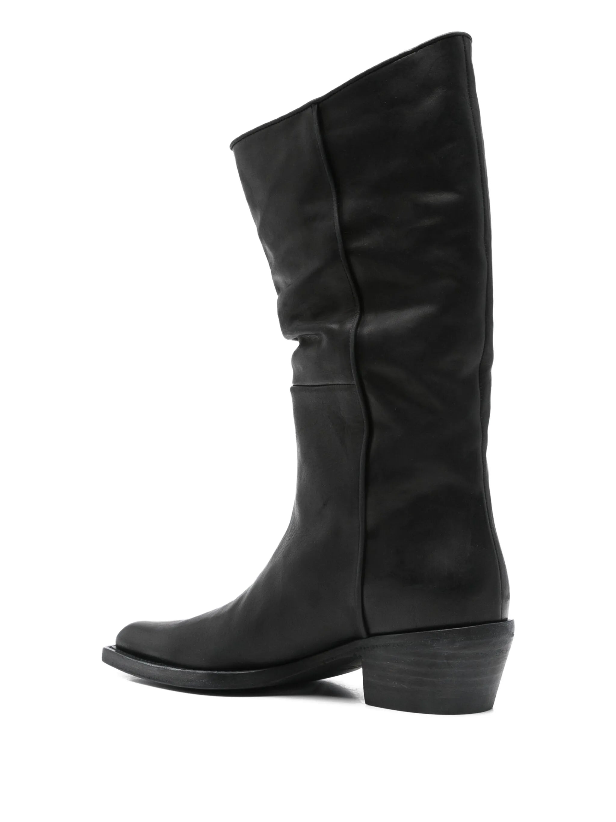 Clive leather pointed-toe boots