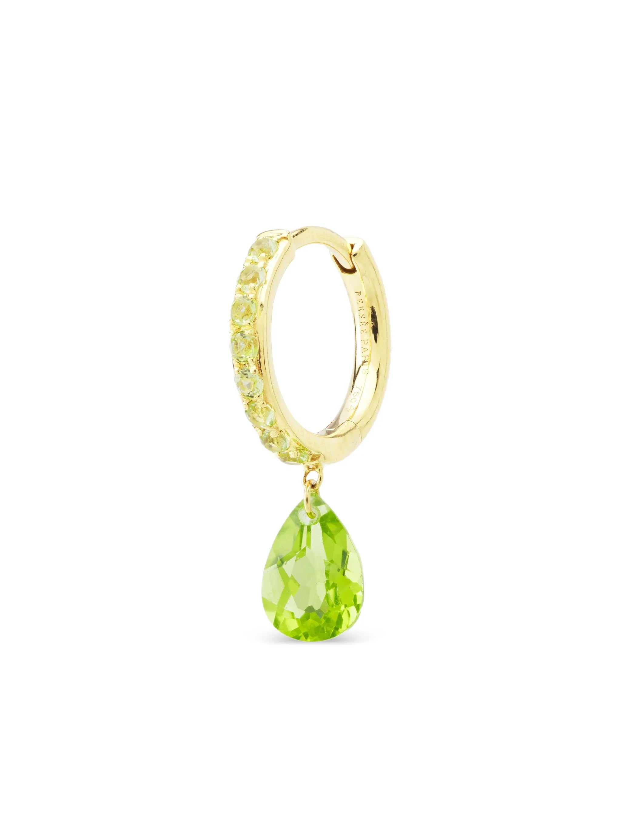 18K yellow gold diamond single earring