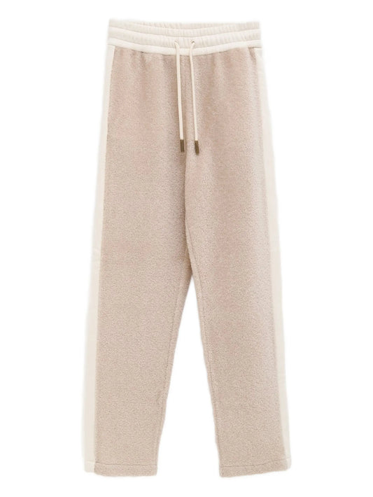 drawstring side stripe pants