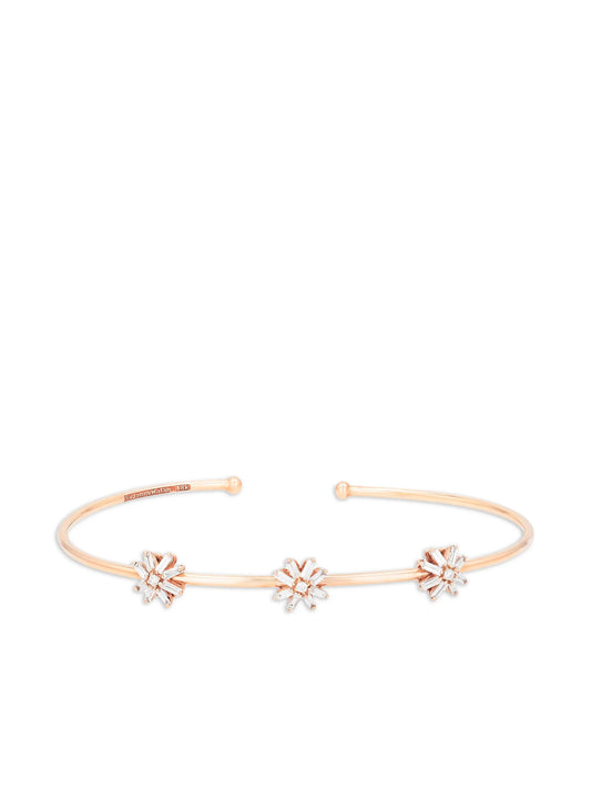 18CT yellow gold diamond bangle