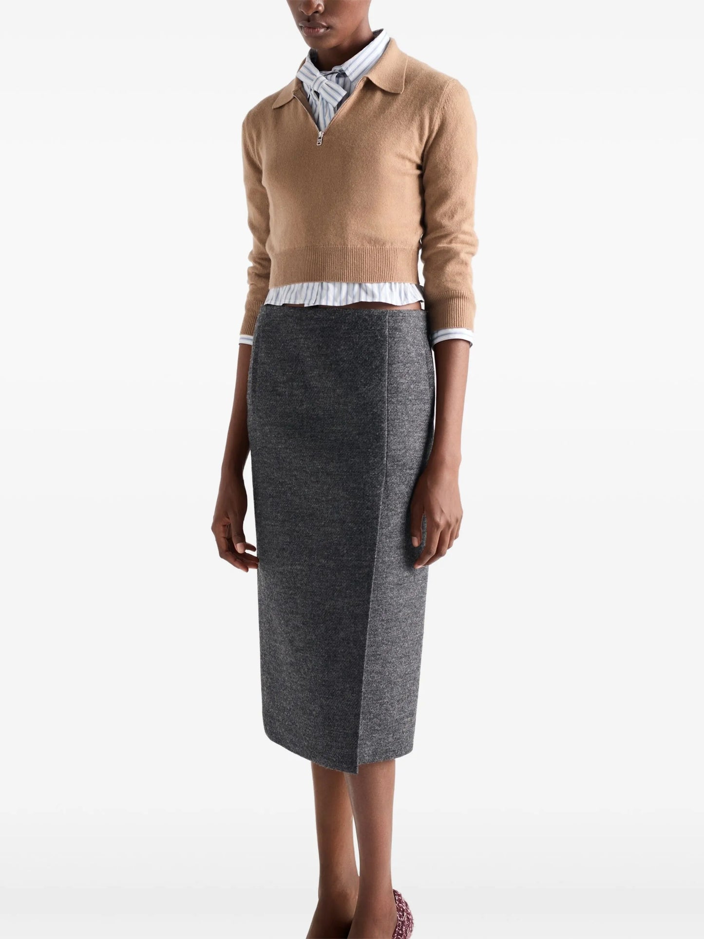 cashmere polo sweater