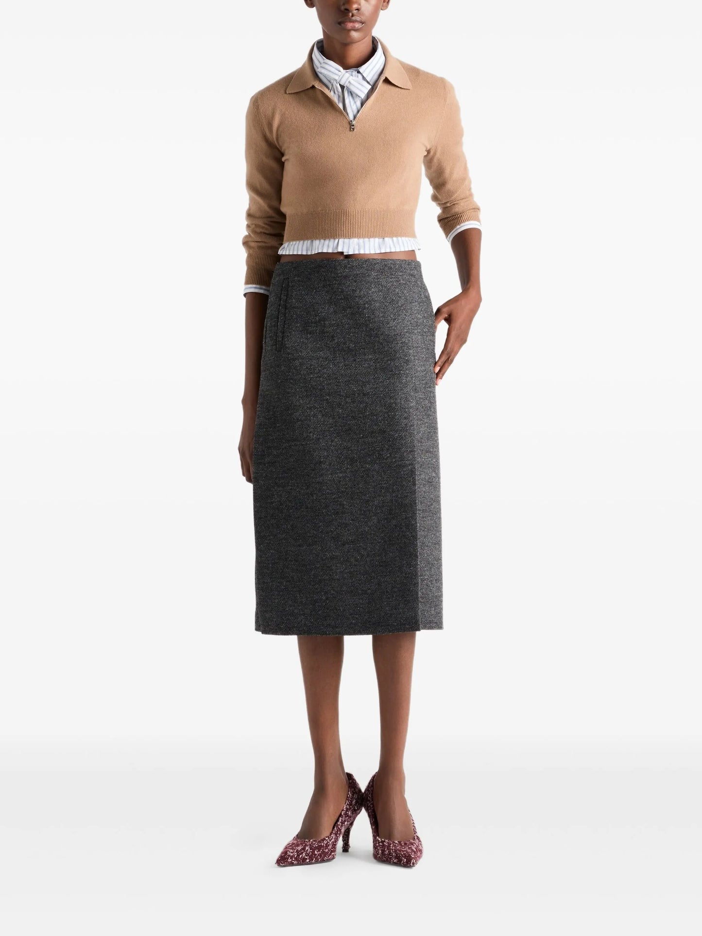 cashmere polo sweater