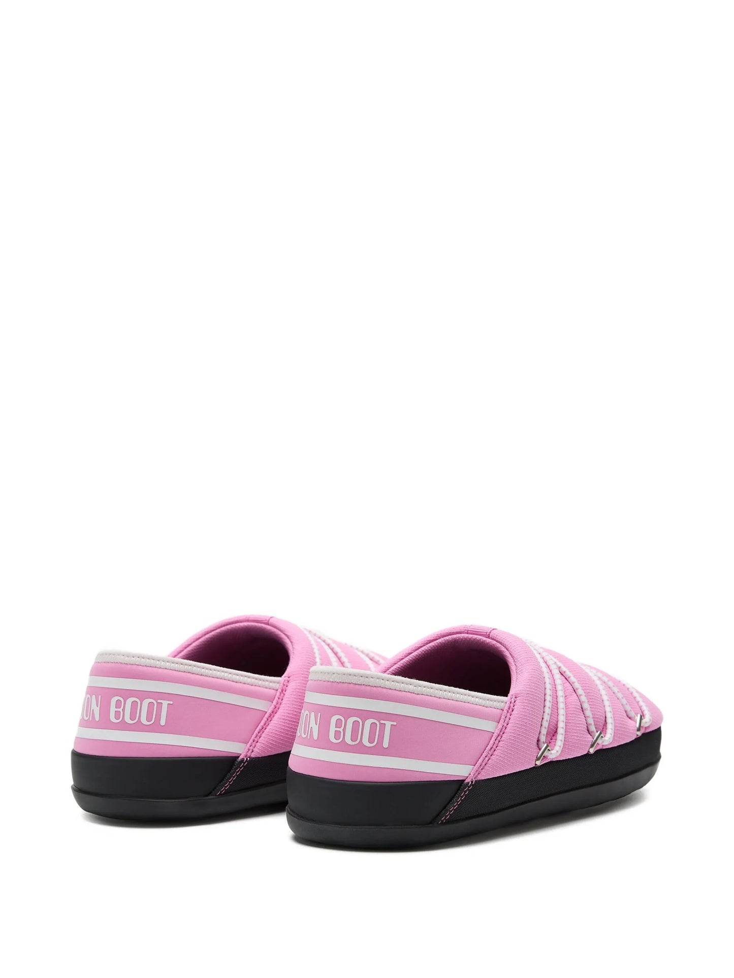 slip-on lace-up slippers