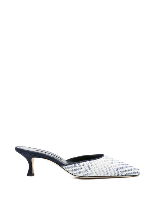 Carolynemu raffia mules