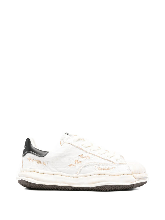 ripp-effect lace-up sneakers