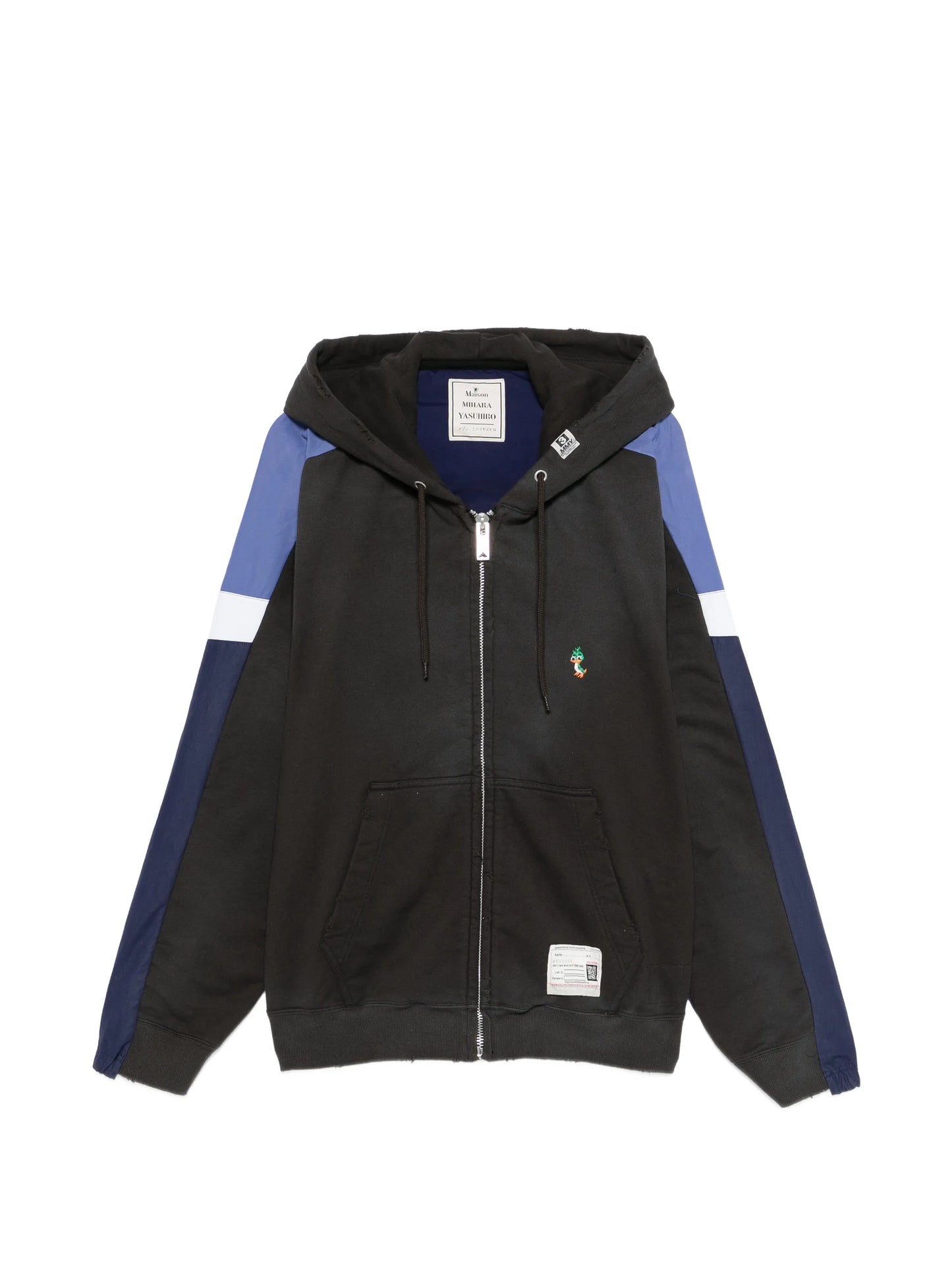 zip-up panelled jacket