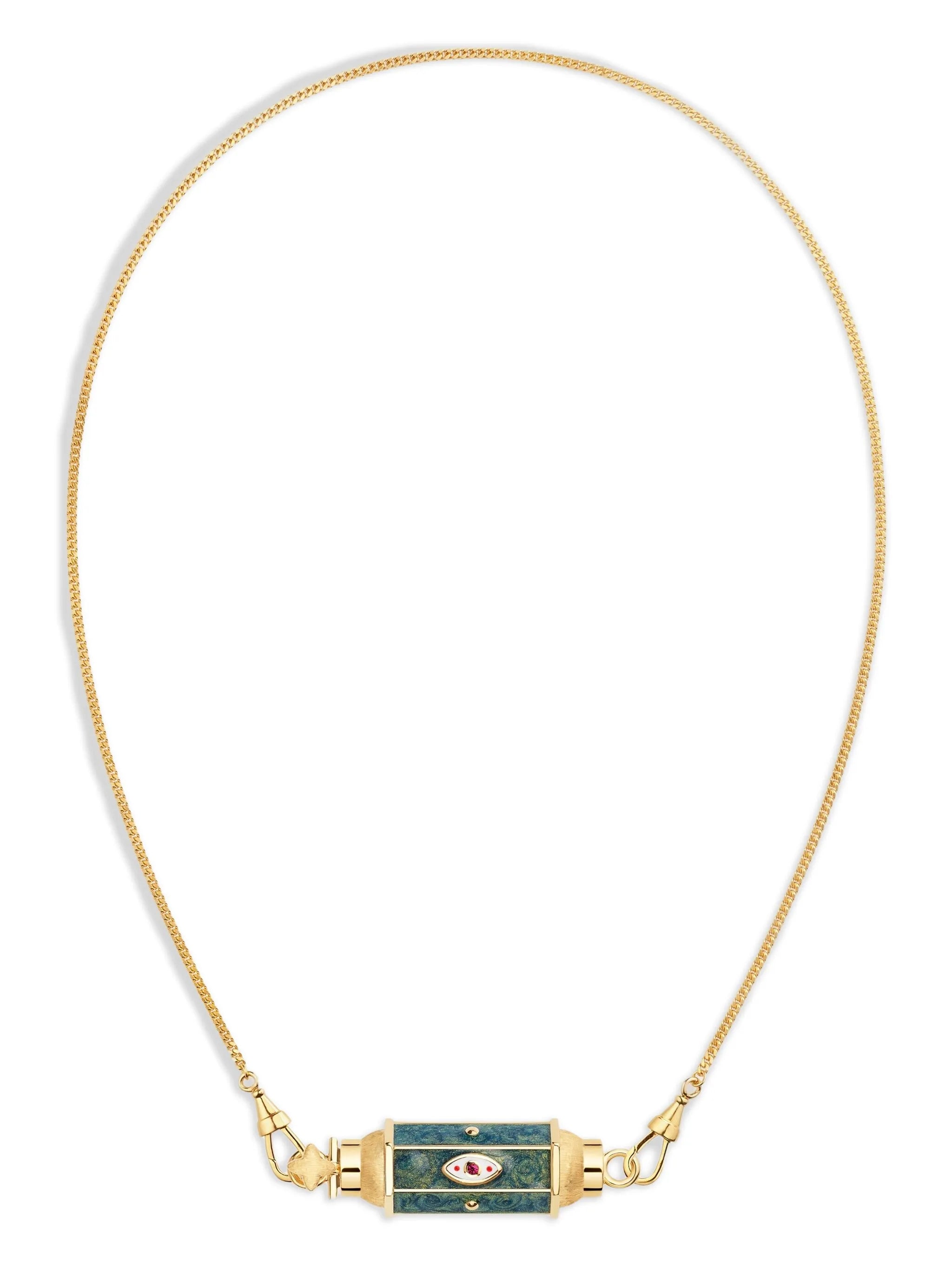 18CT yellow gold Evil Eye necklace