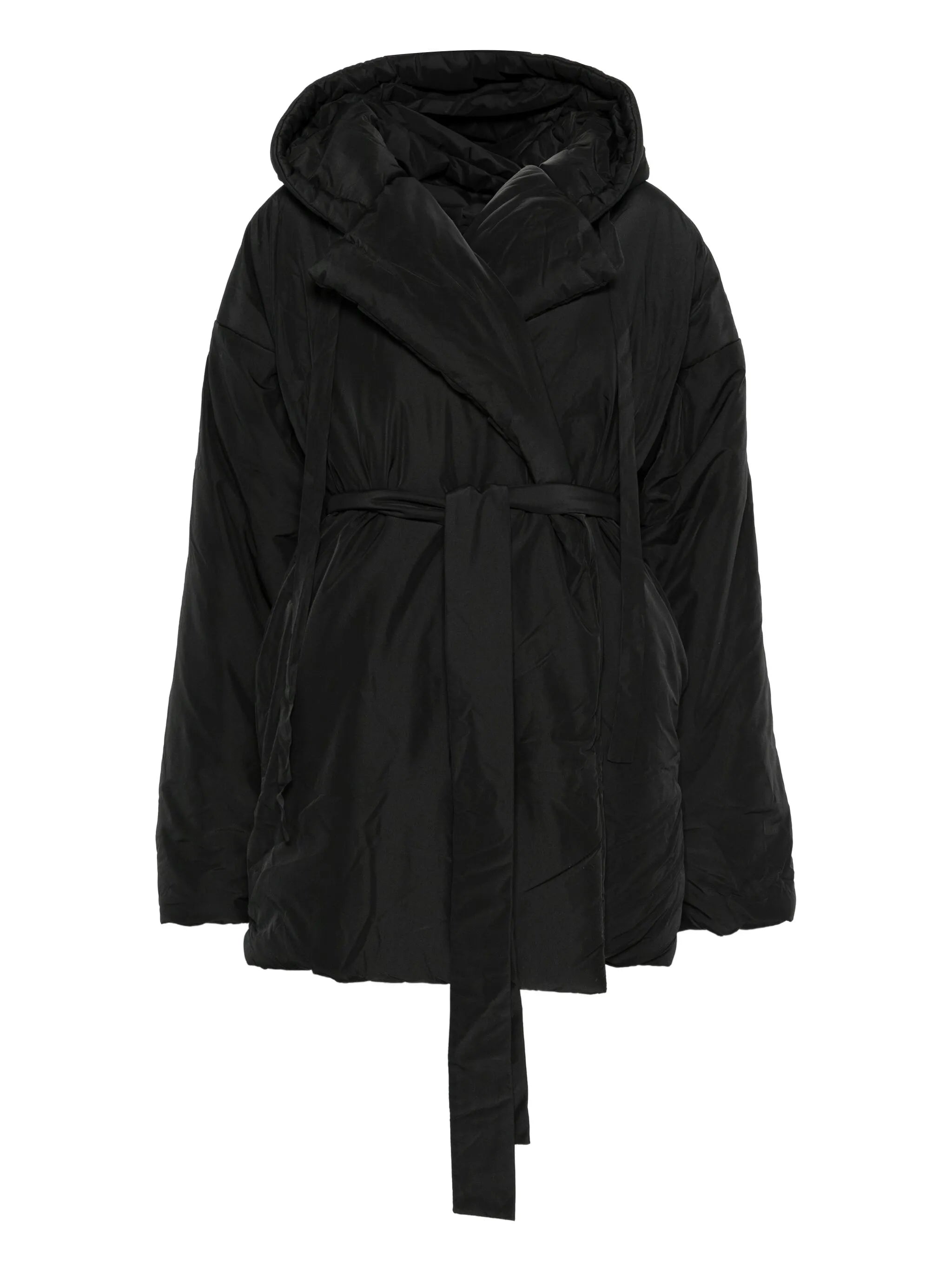 belted oversized coat