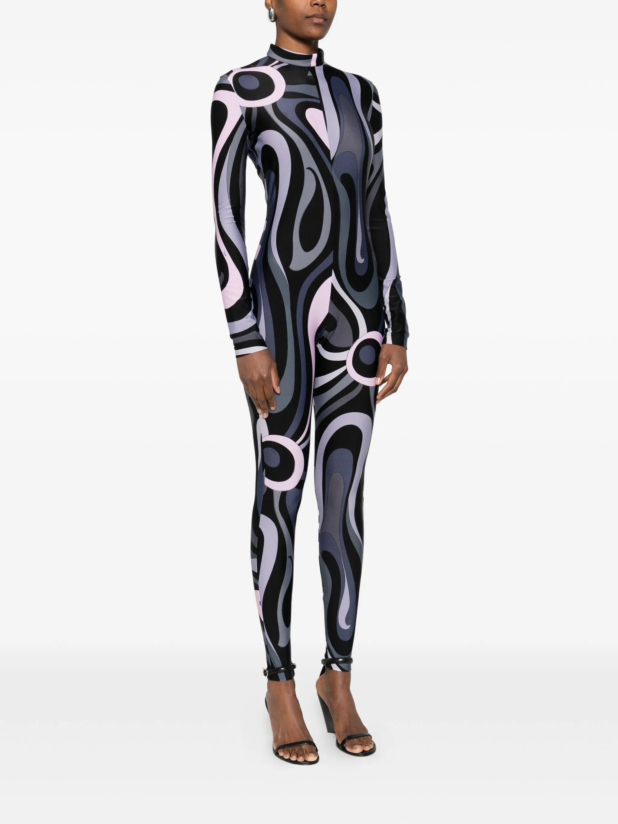marmo-print jumpsuit