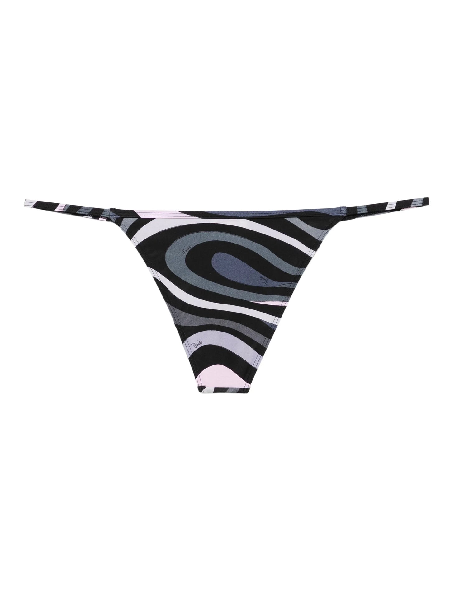 Marmo-print bikini bottom