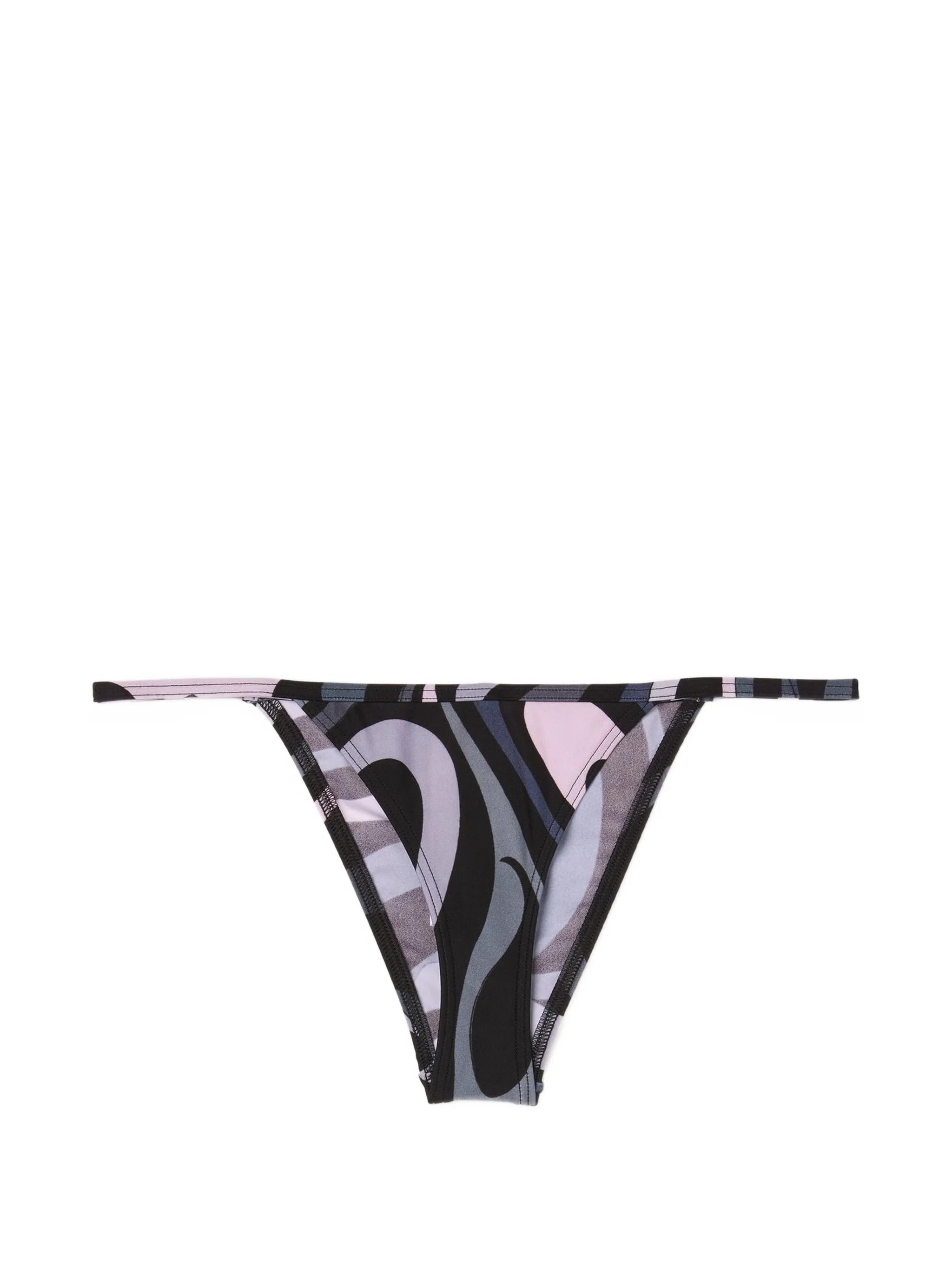 Marmo-print bikini bottom