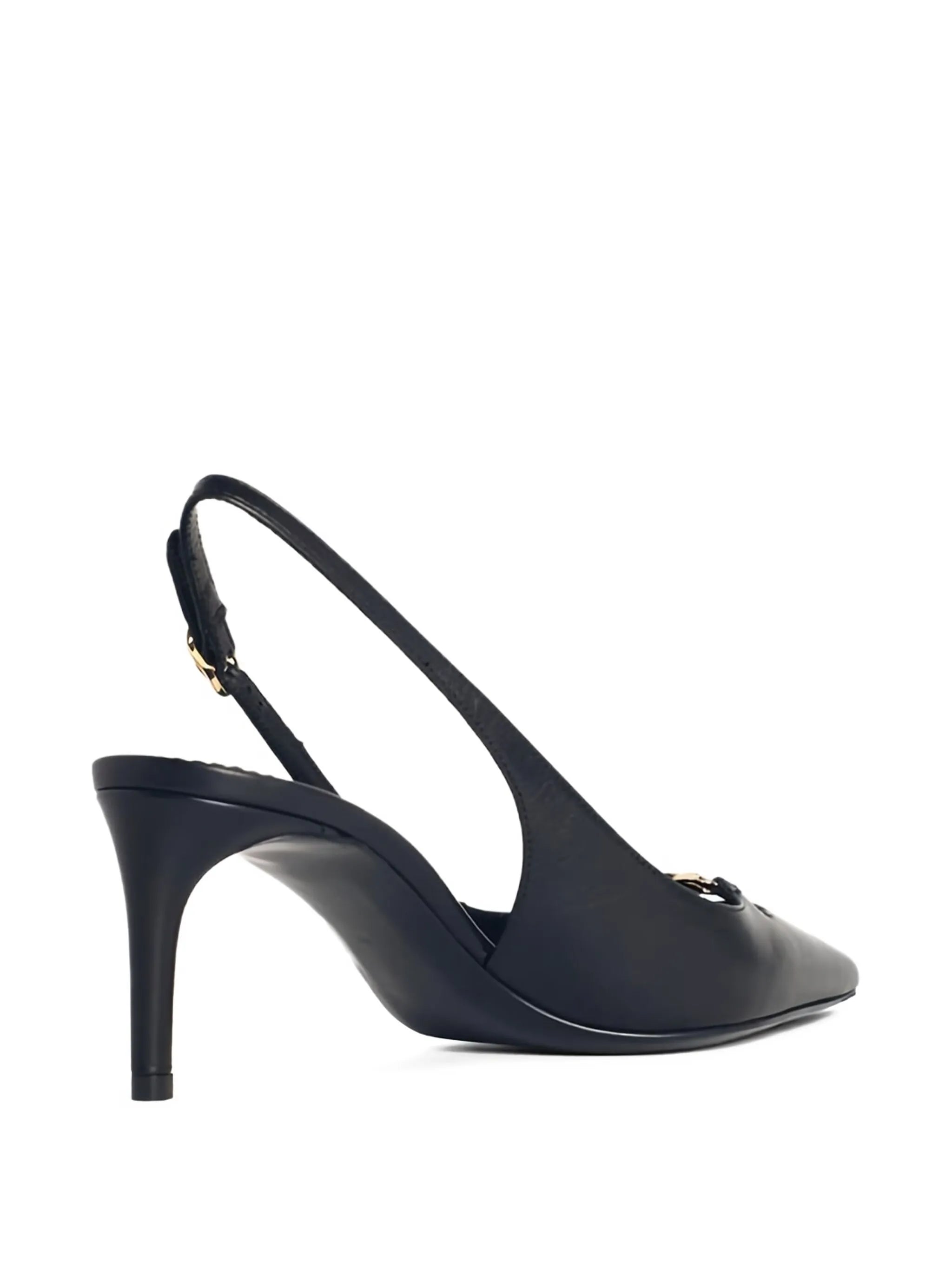 70mm slingback logo pumps