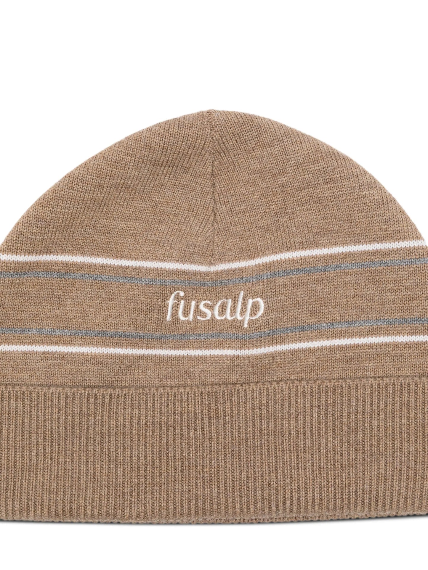 Retro logo-embroidered beanie hat