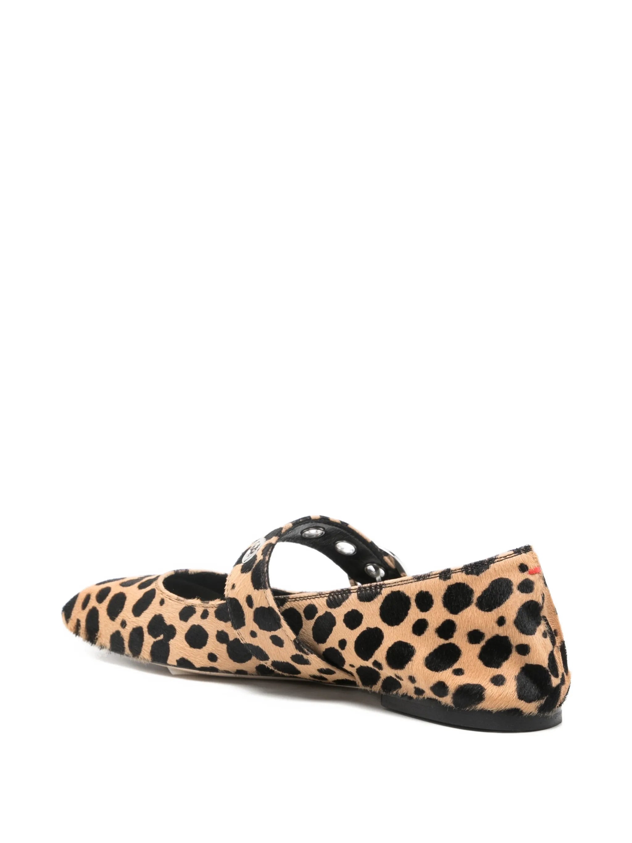 Uma leopard-print Mary-Janes ballerina
