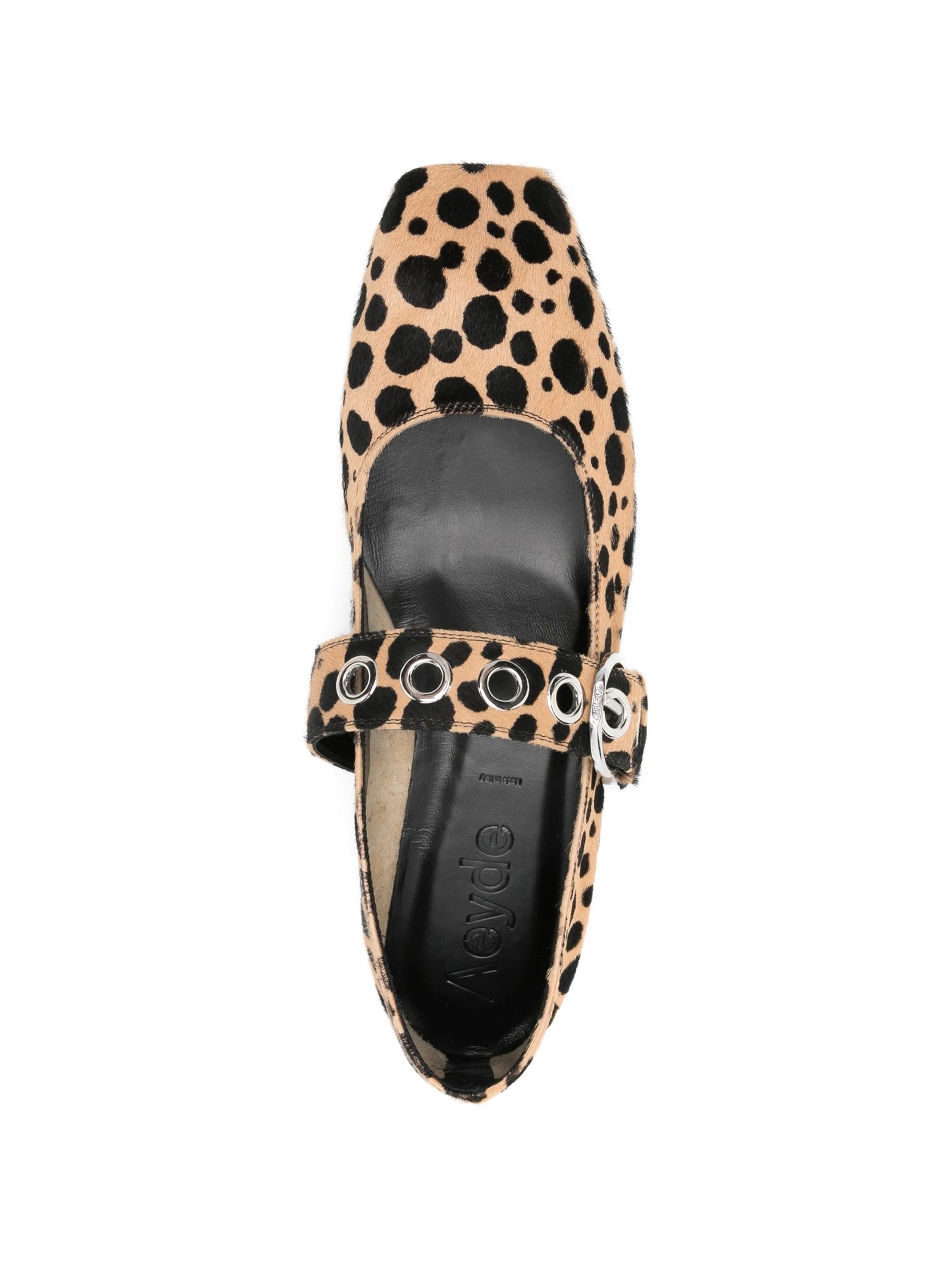 Uma leopard-print Mary-Janes ballerina