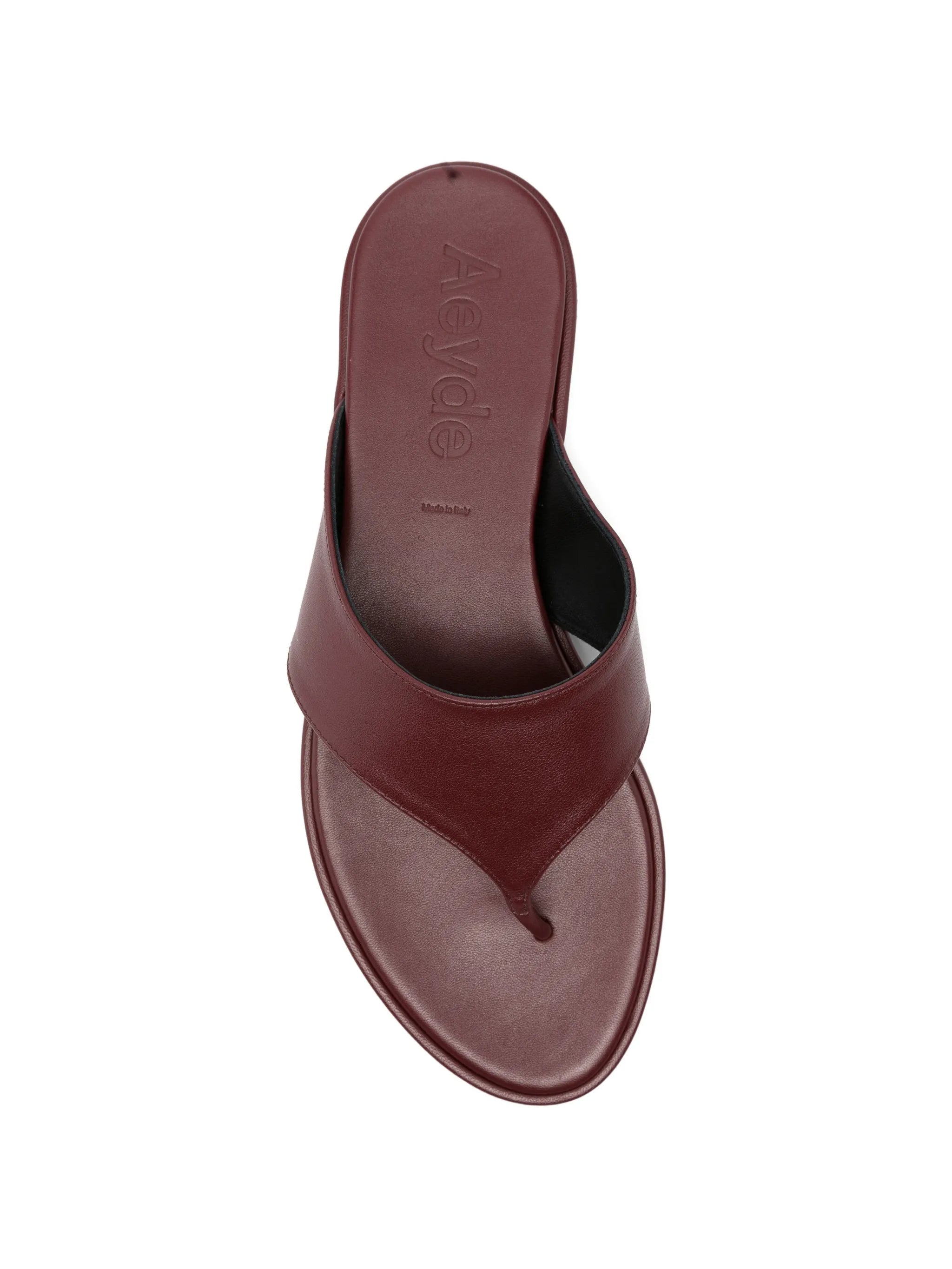 Amaya nappa leather flip flops