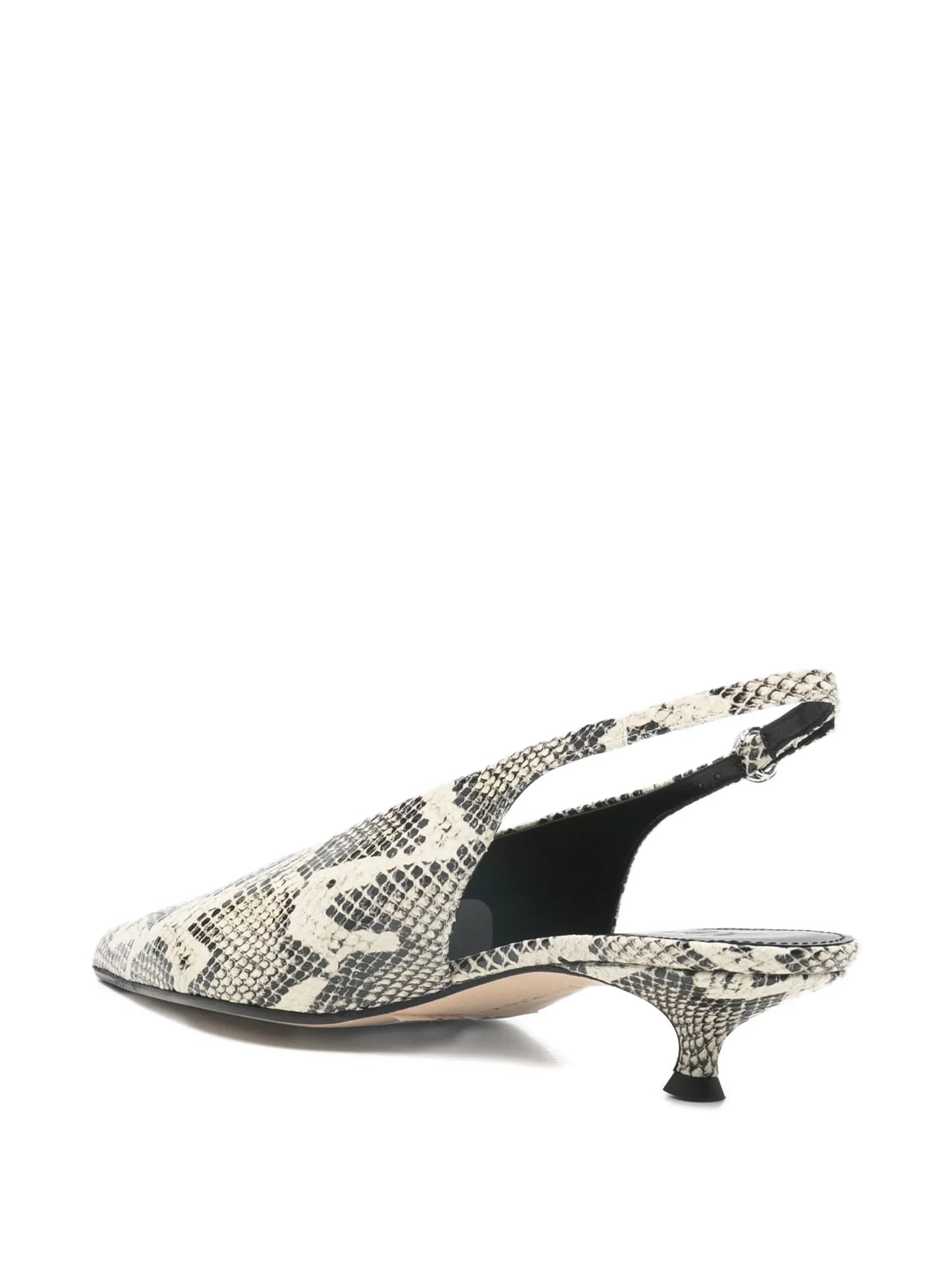 Camila snake-print slingback pumps