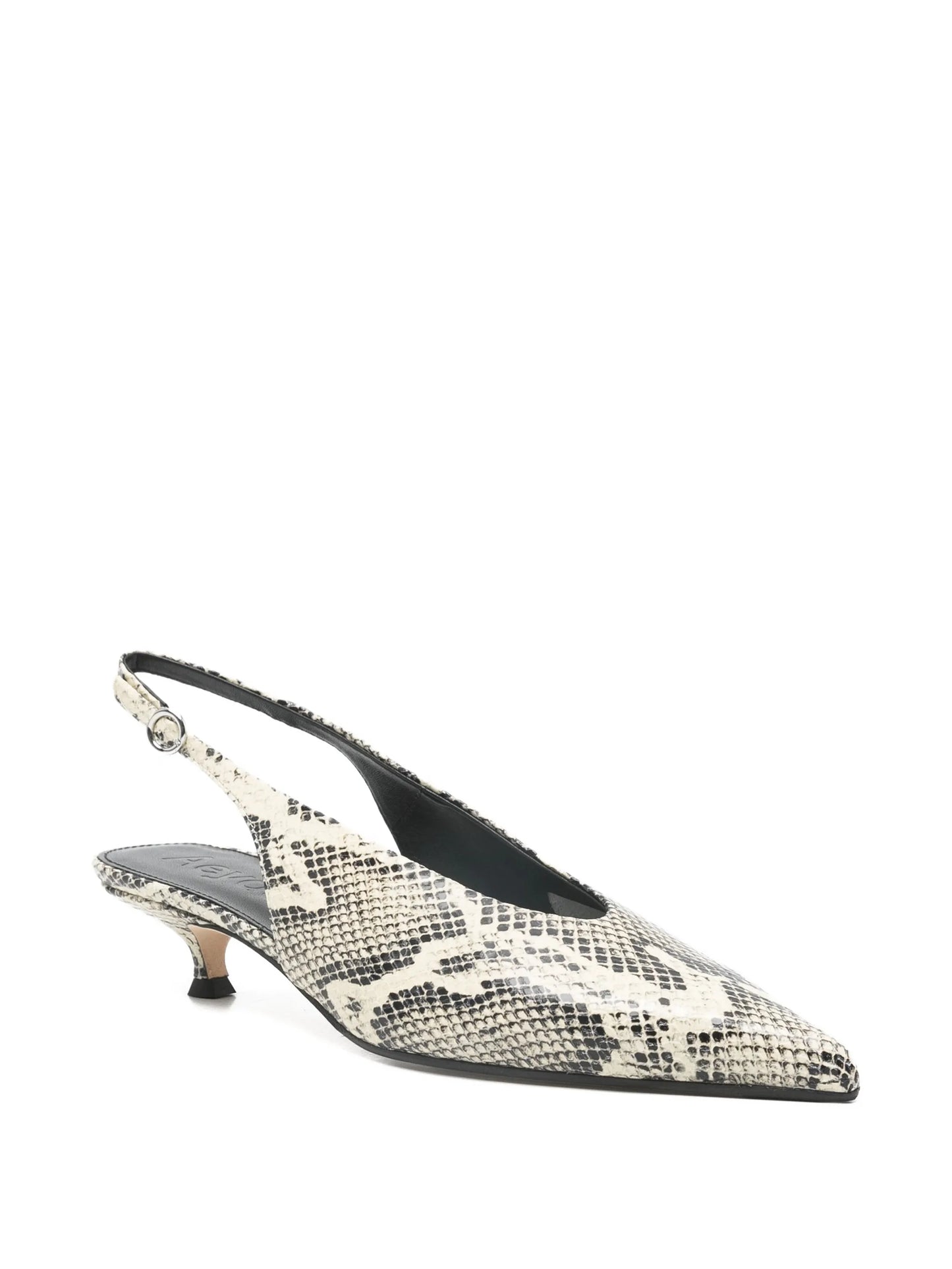 Camila snake-print slingback pumps