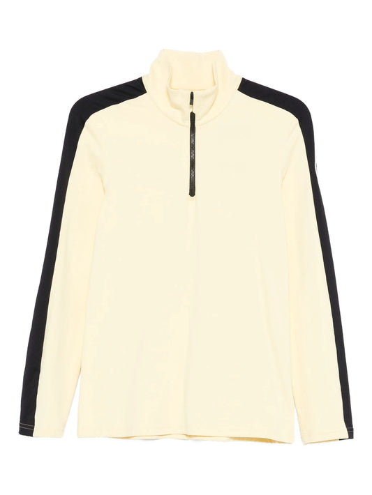 Alpille half-zip panelled top