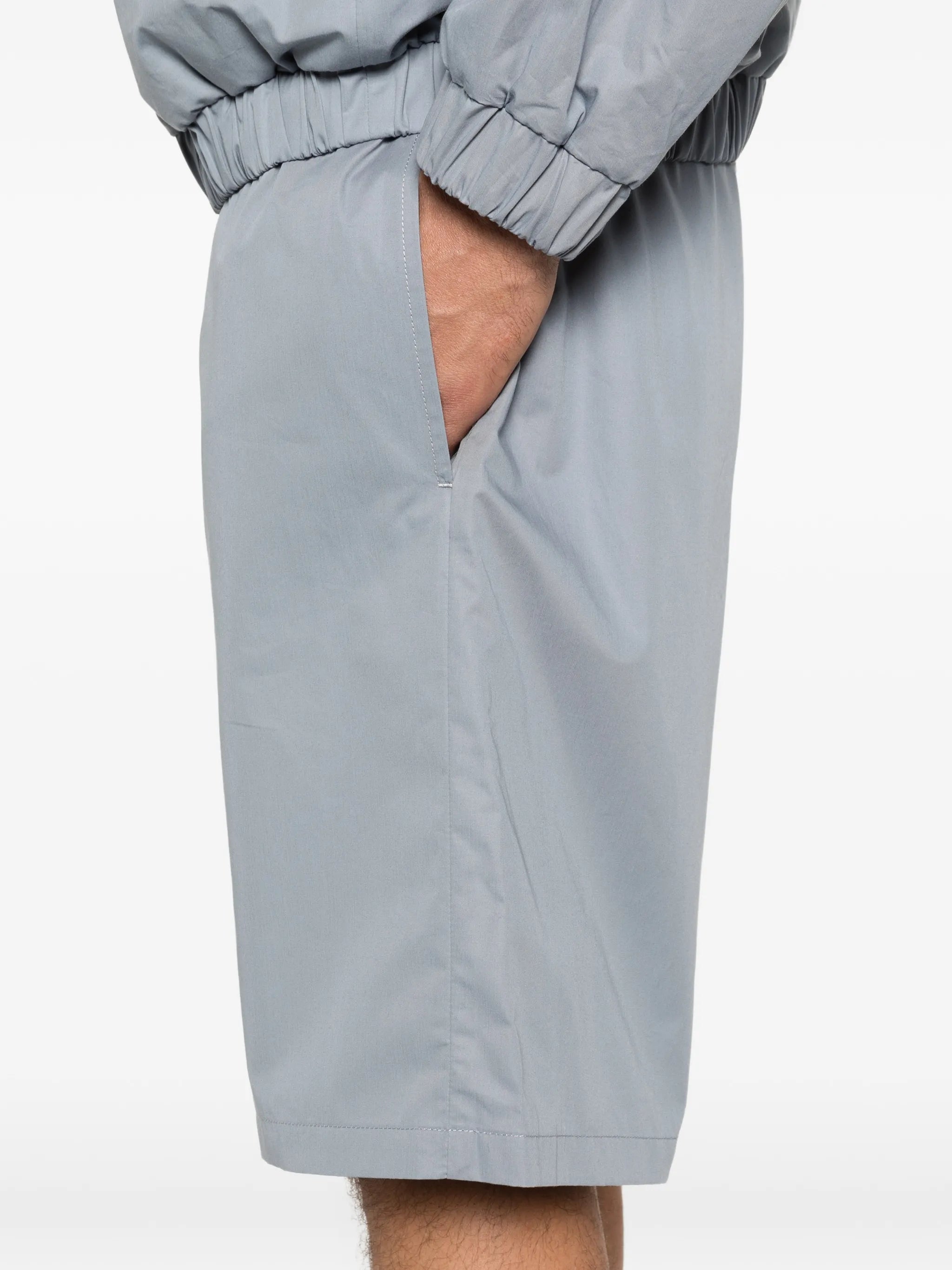 elasticated cotton bermuda shorts