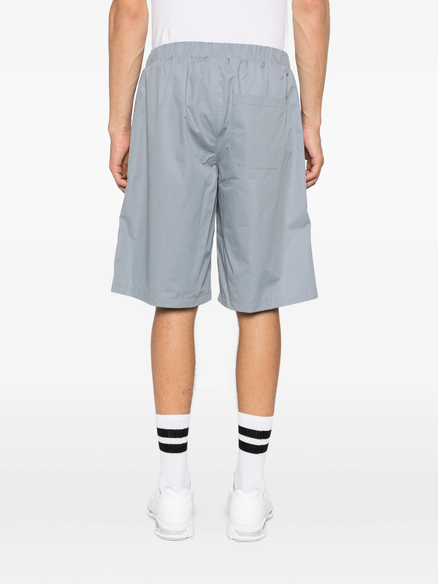 elasticated cotton bermuda shorts