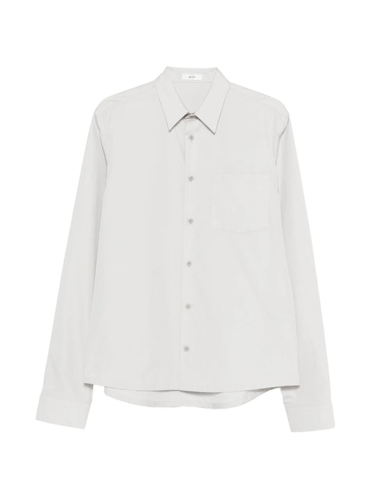 button-fastening pocket shirt