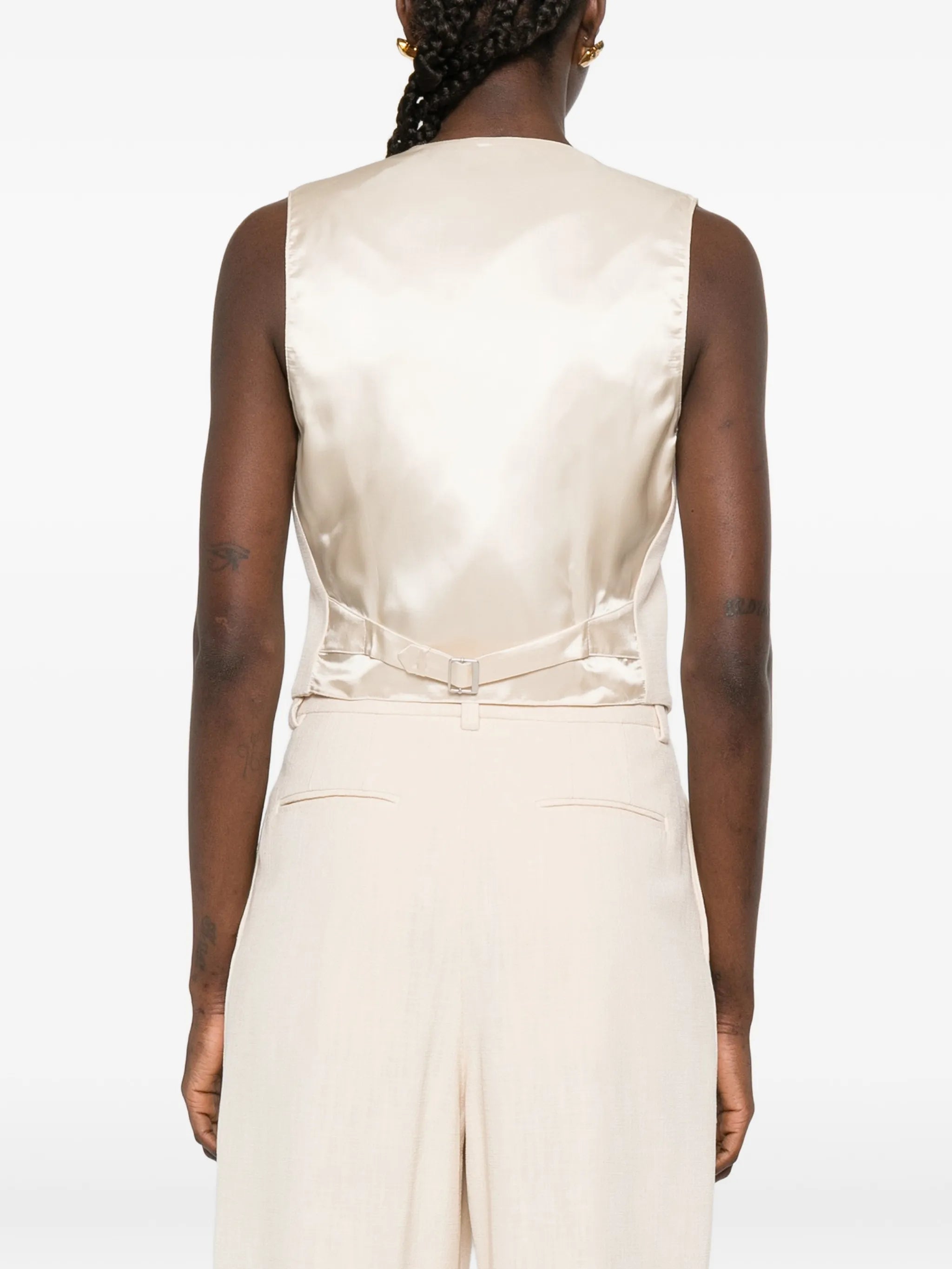 buttoned waistcoat
