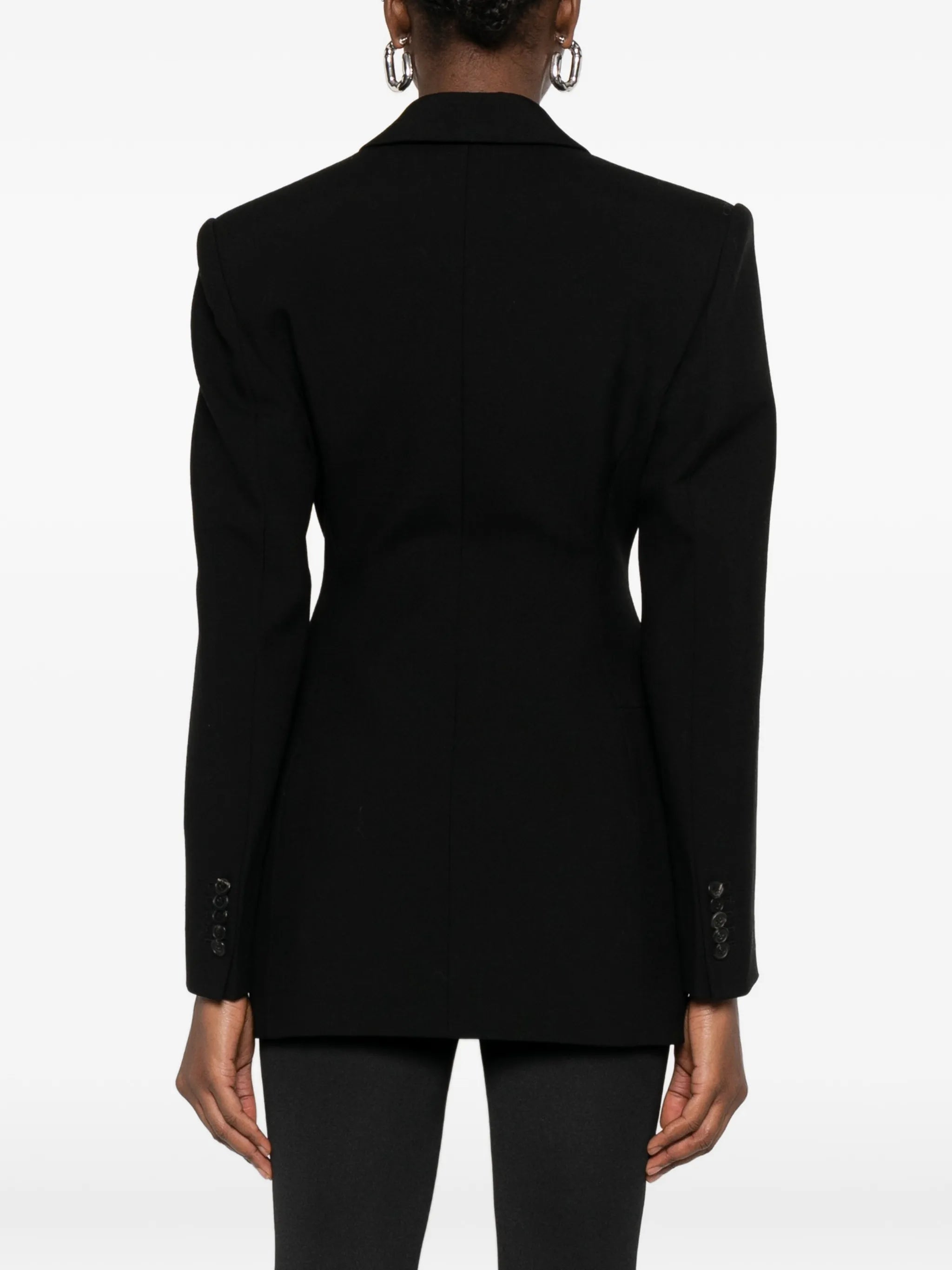 Contour double-breasted blazer