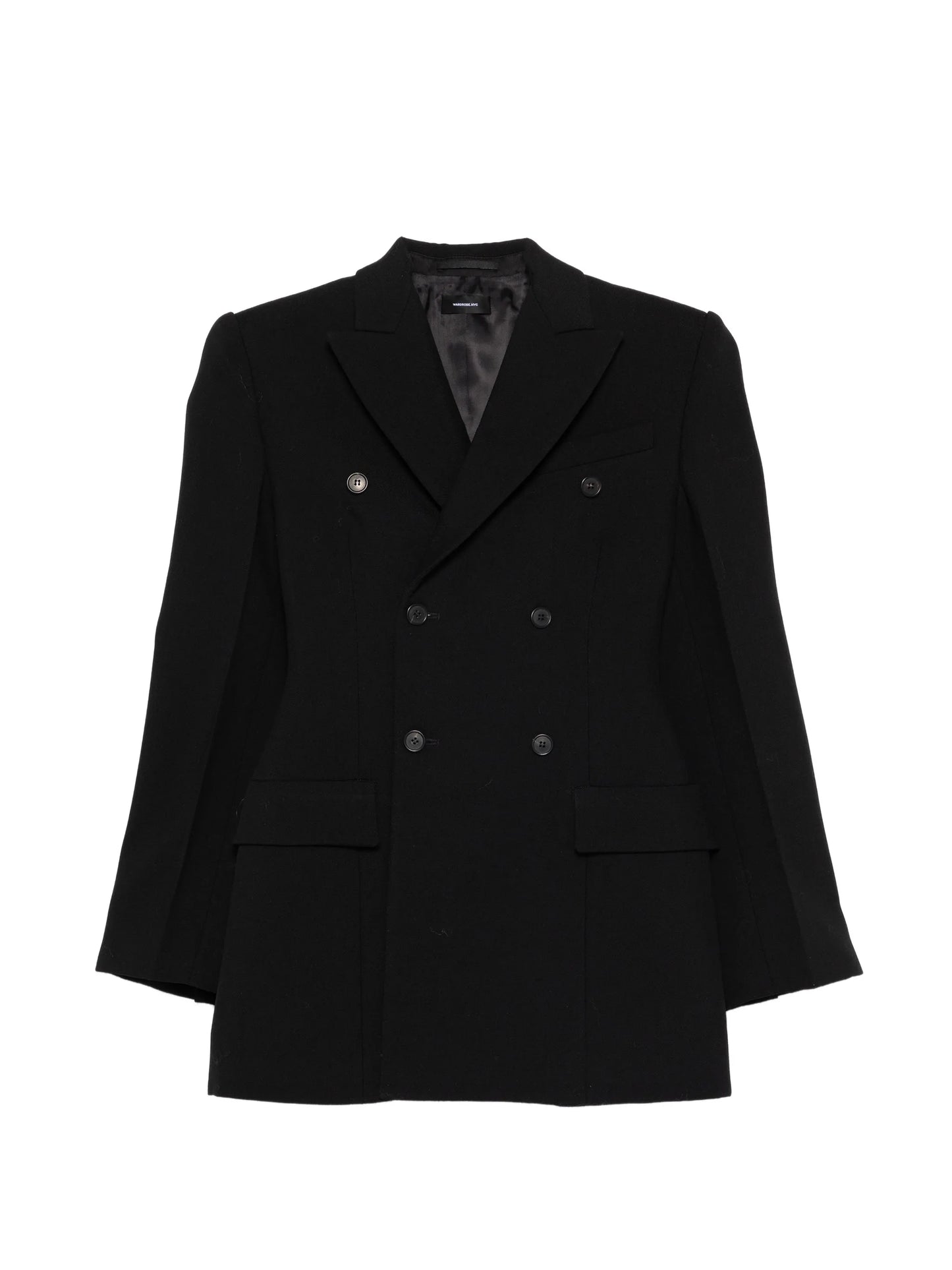 Contour double-breasted blazer