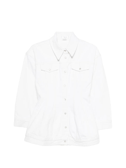 buttoned denim jacket