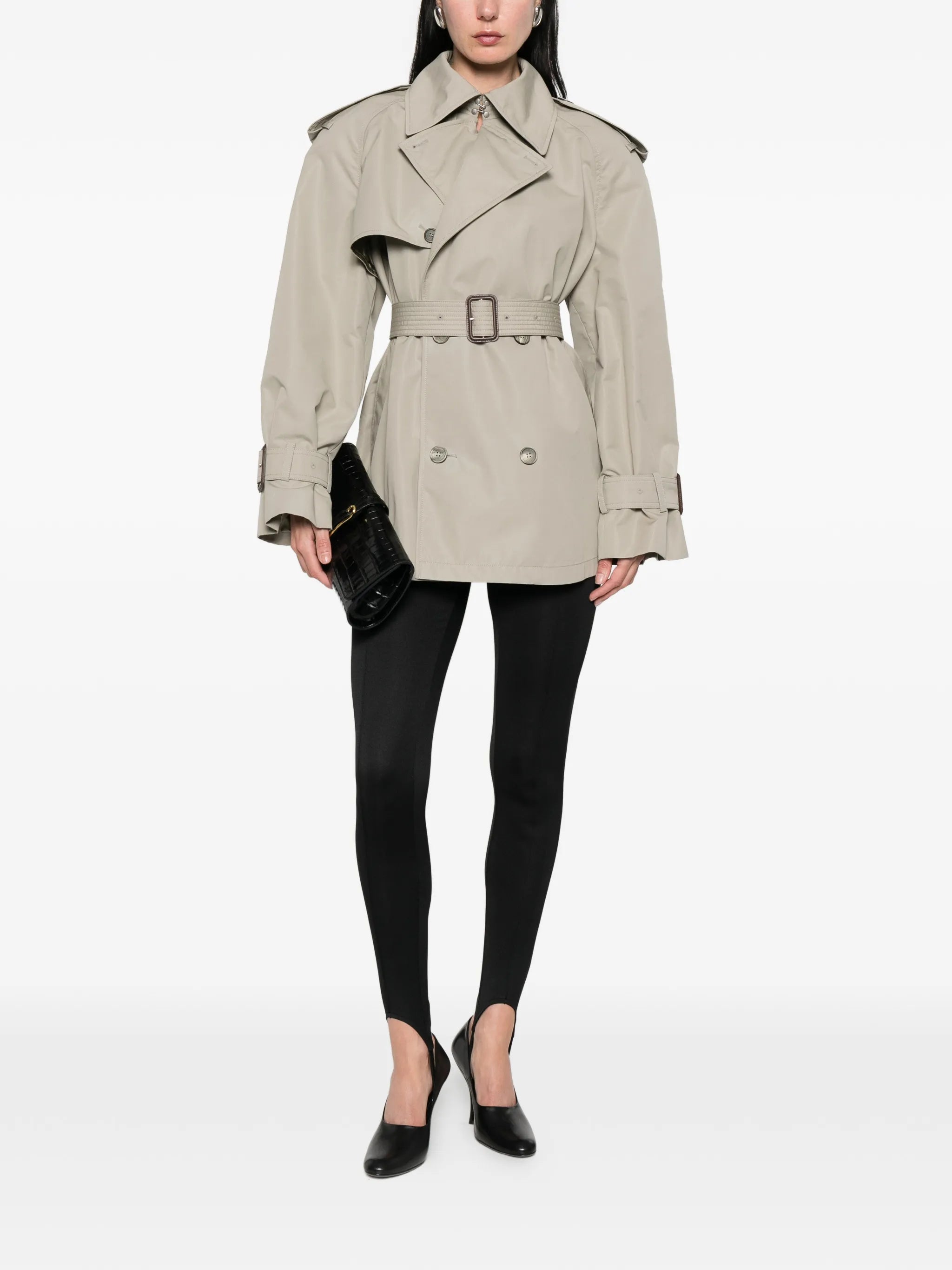 belted trench coat
