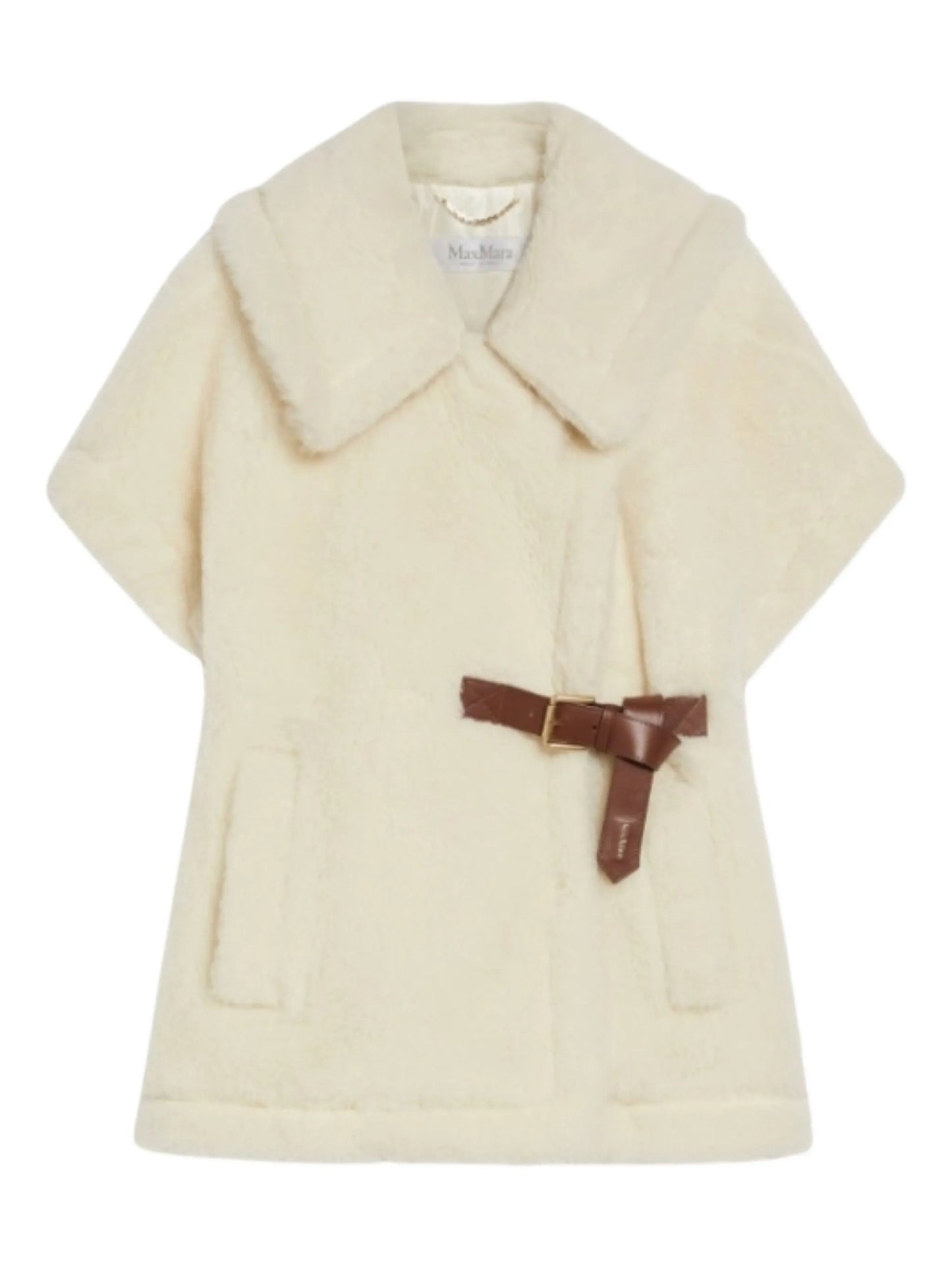 belted sleeveless cape