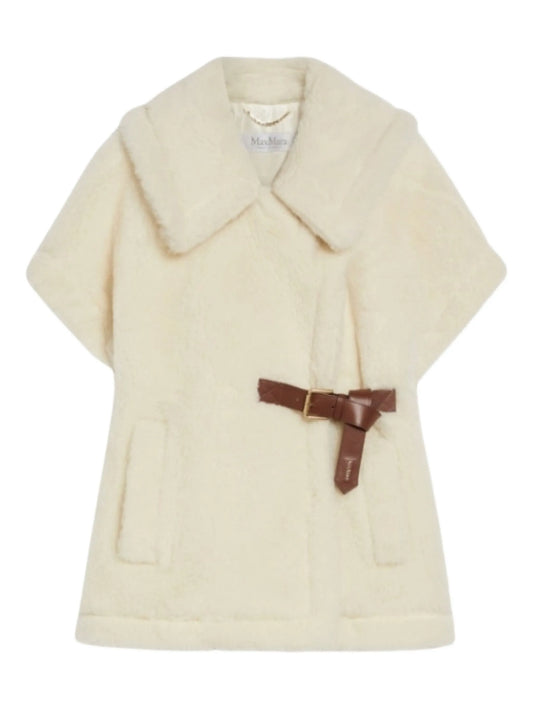 belted sleeveless cape