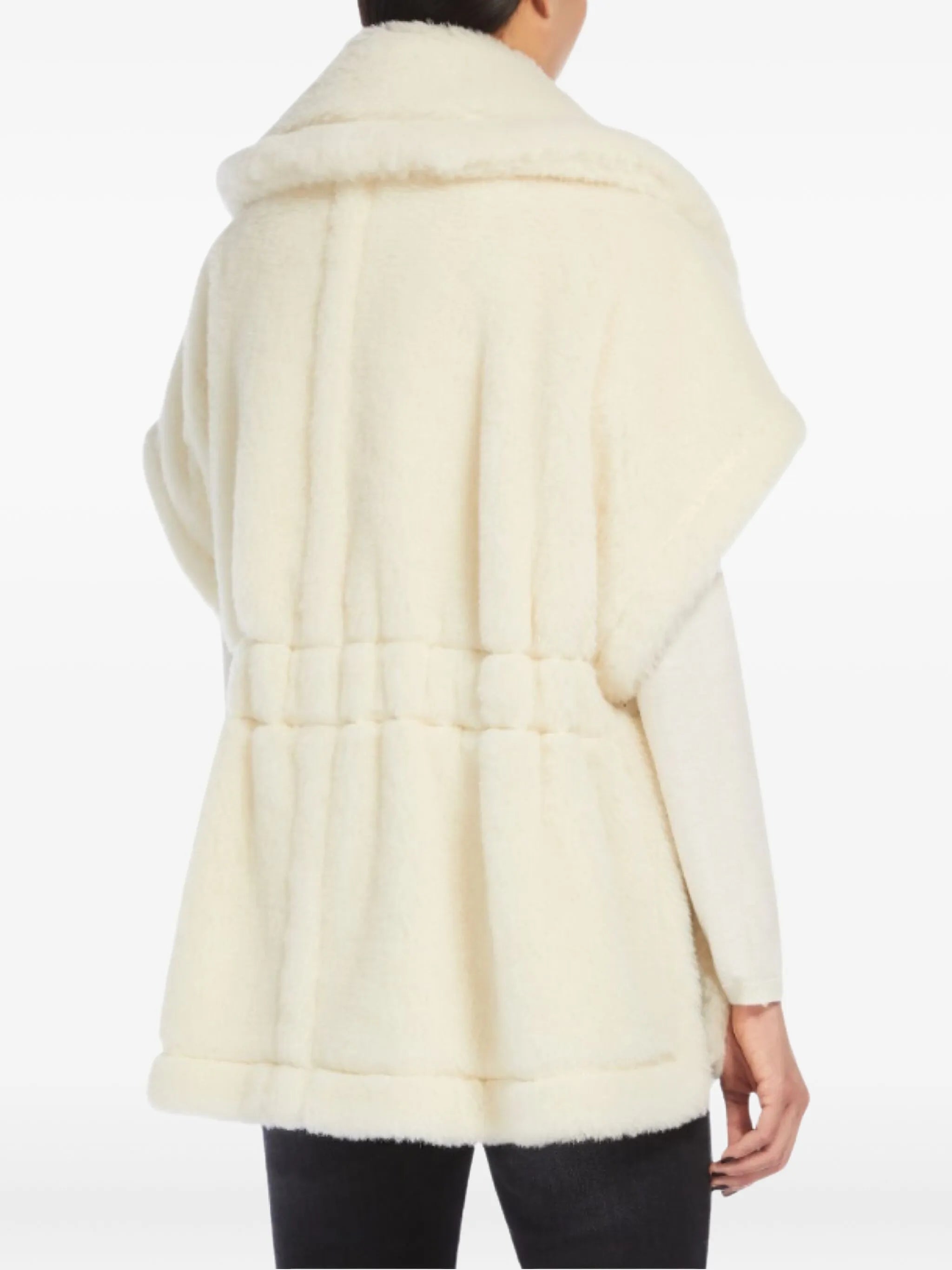 belted sleeveless cape
