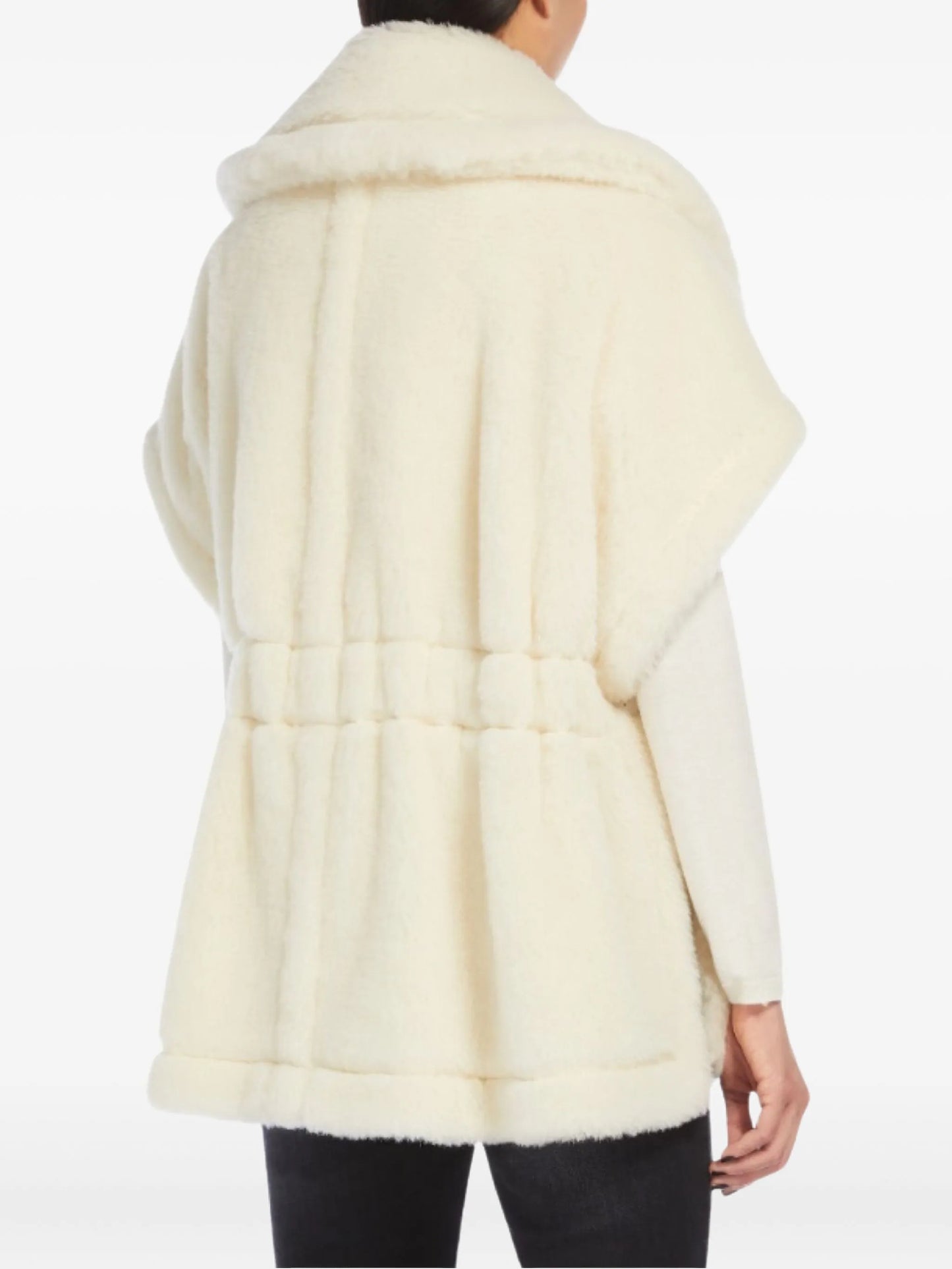 belted sleeveless cape