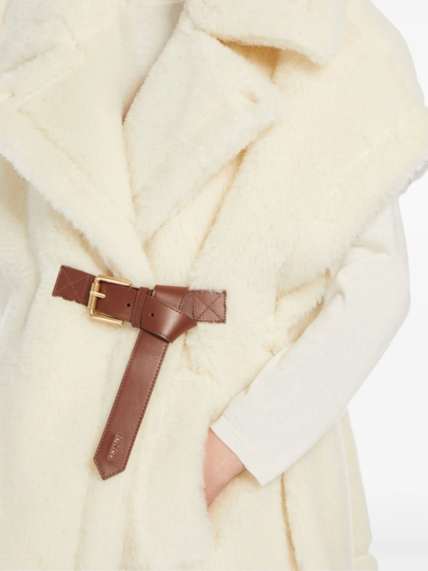 belted sleeveless cape