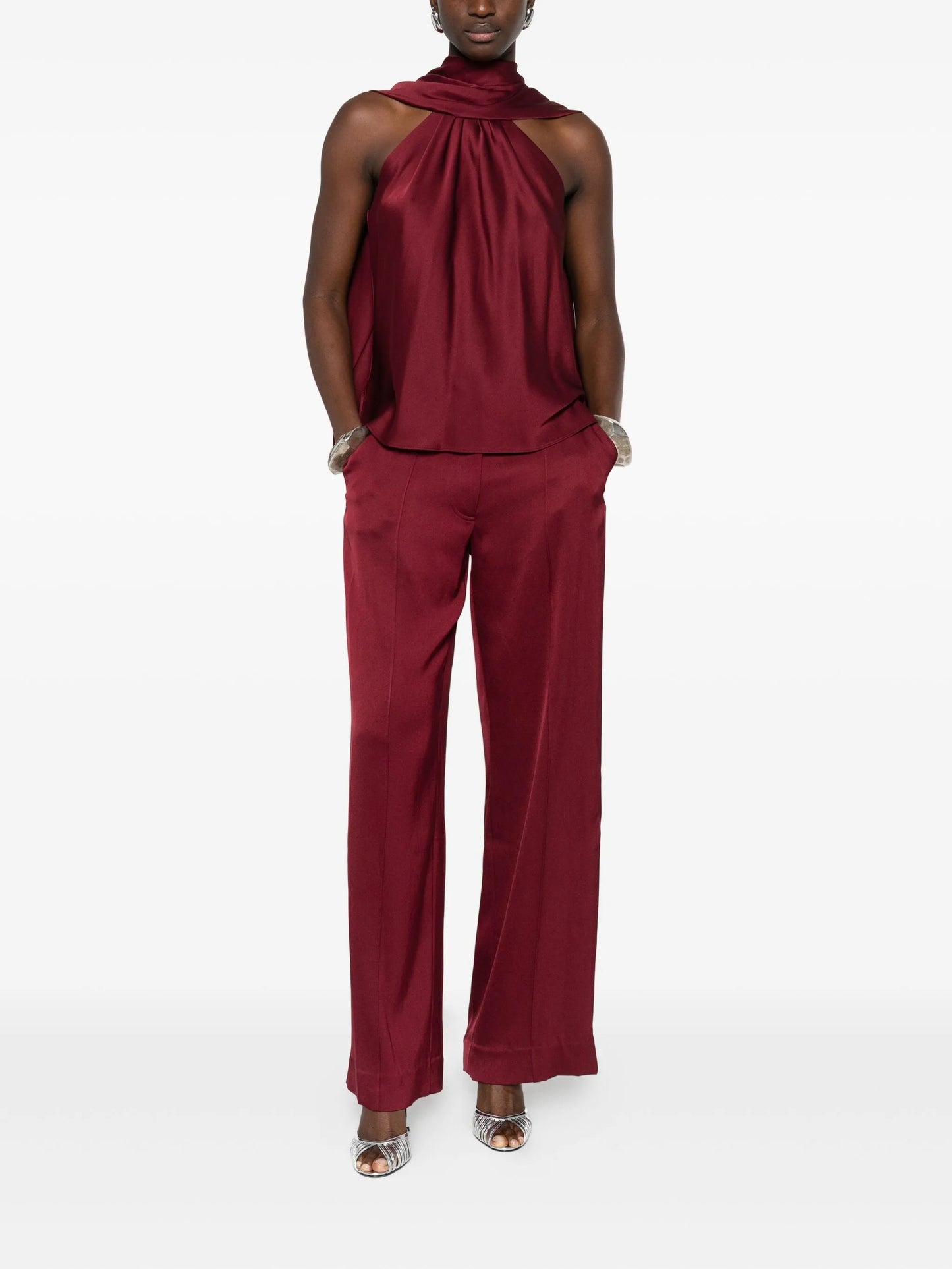 draped blouse