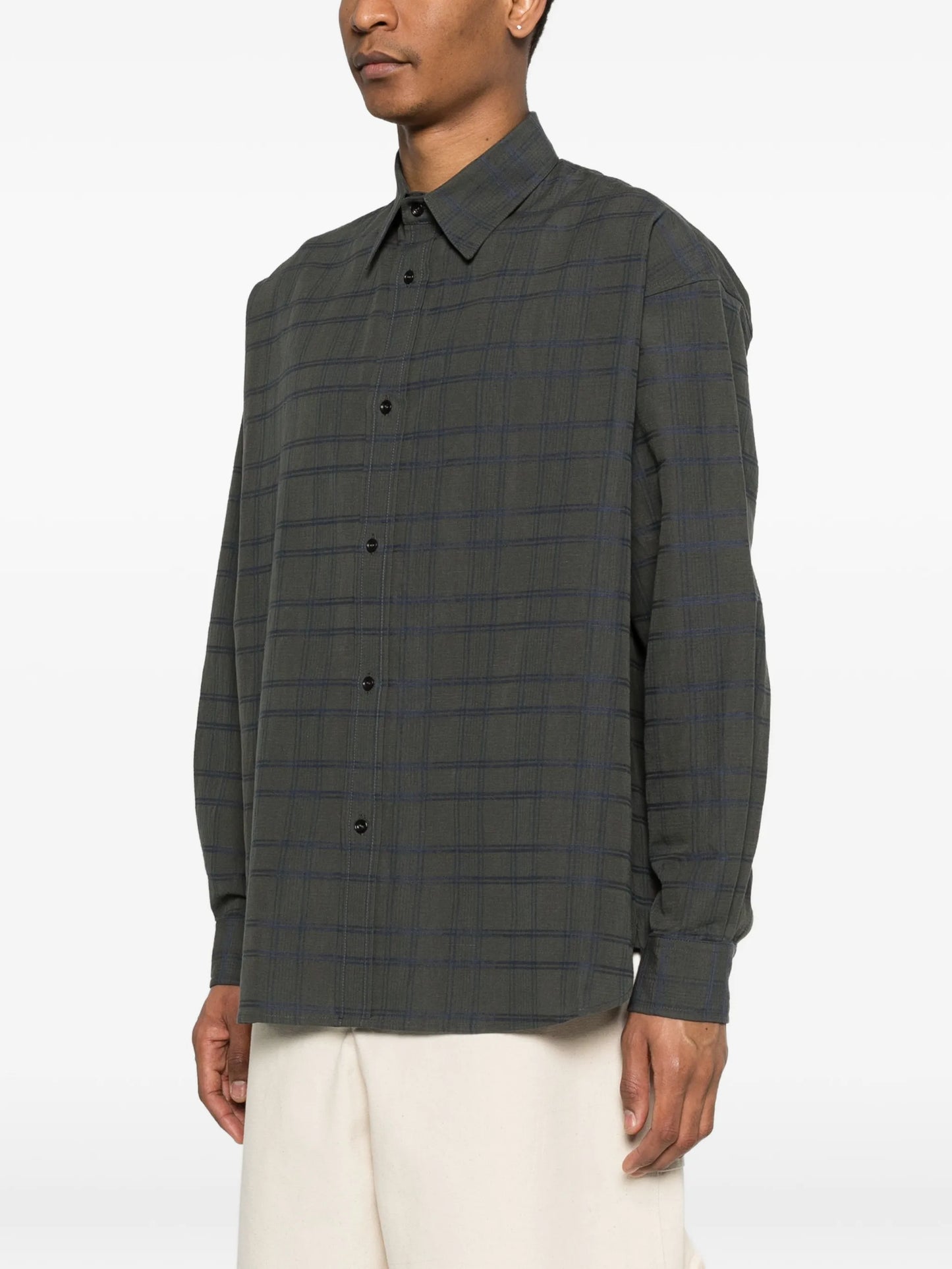Chisholm oversized long-sleeve check shirt